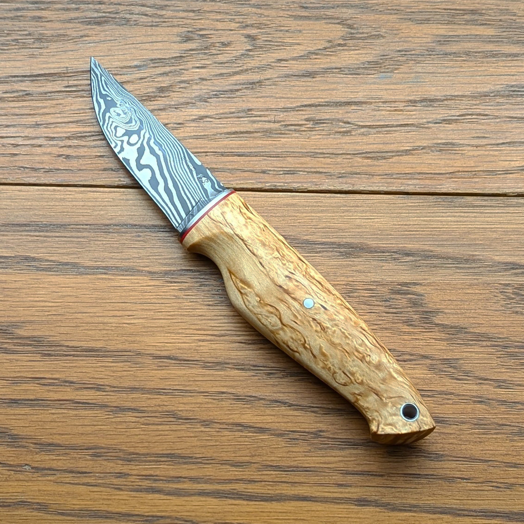 Thacker Knives #23 Damascus Twist Bruk Puukko