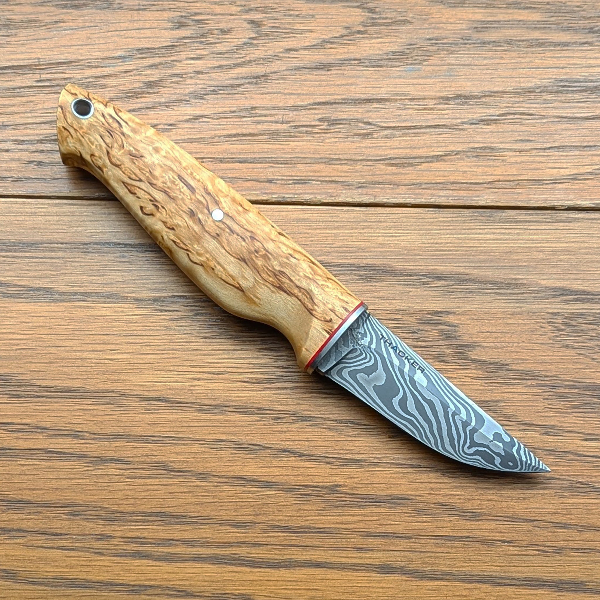 Thacker Knives #23 Damascus Twist Bruk Puukko