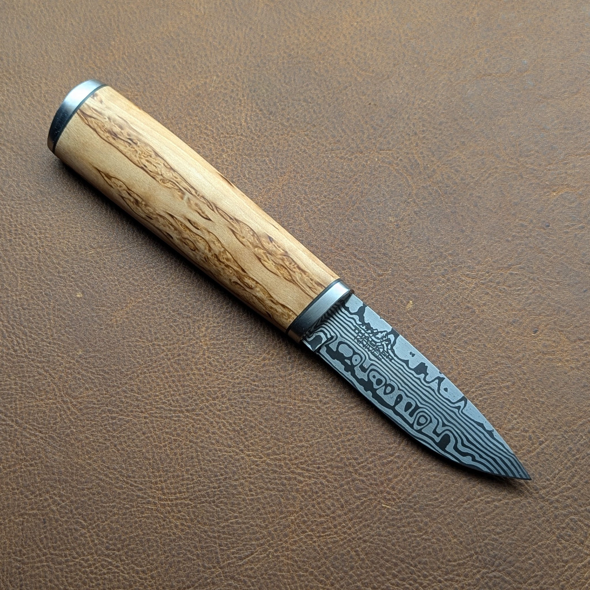 Thacker Knives #25 Damascus Puukko