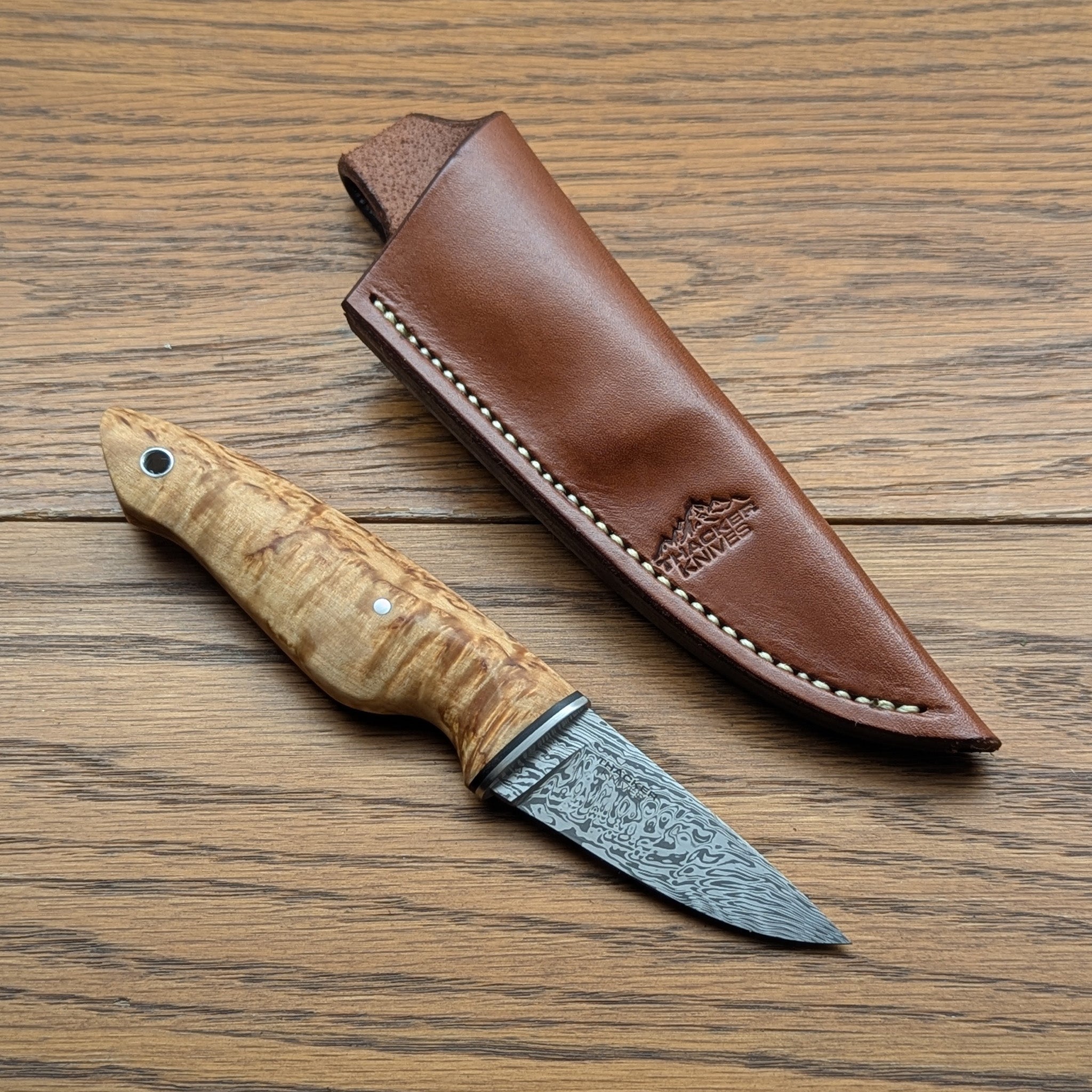 Thacker Knives #26 Damasteel Bruk Puukko EDC