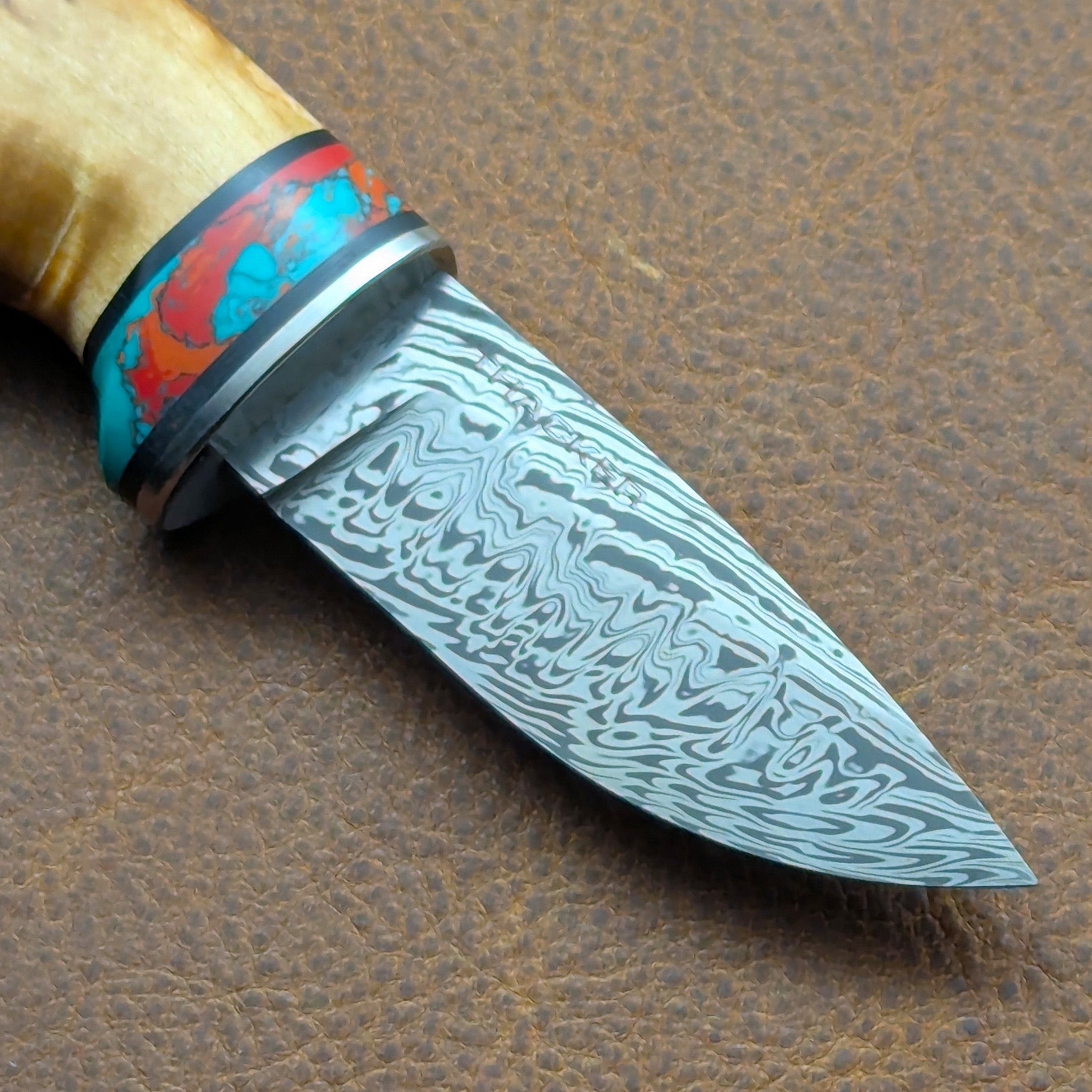 Thacker Knives #30 Damasteel Custom Mini Bruk