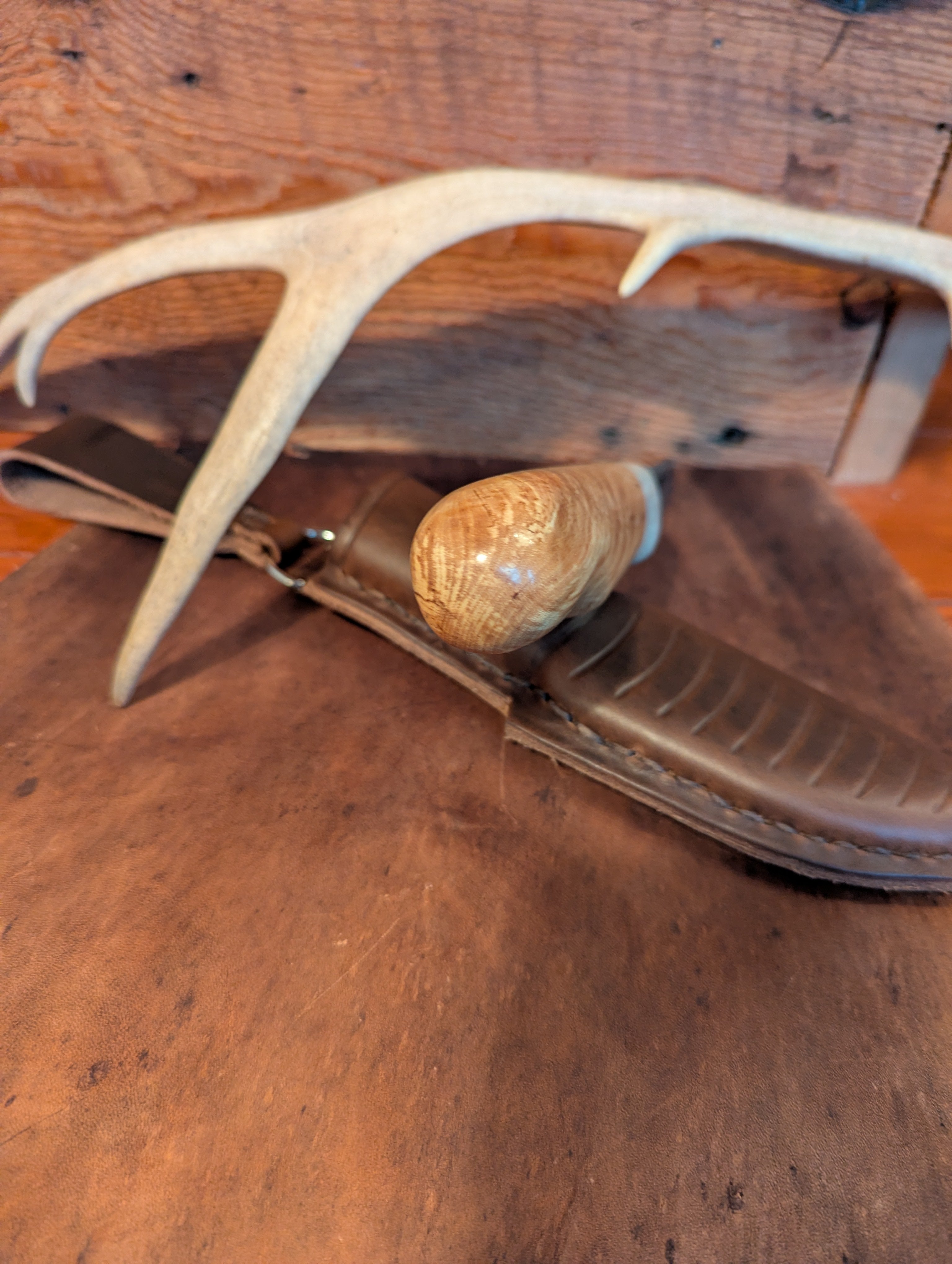 New Mountain Knives - Hickory/Reindeer antler #7