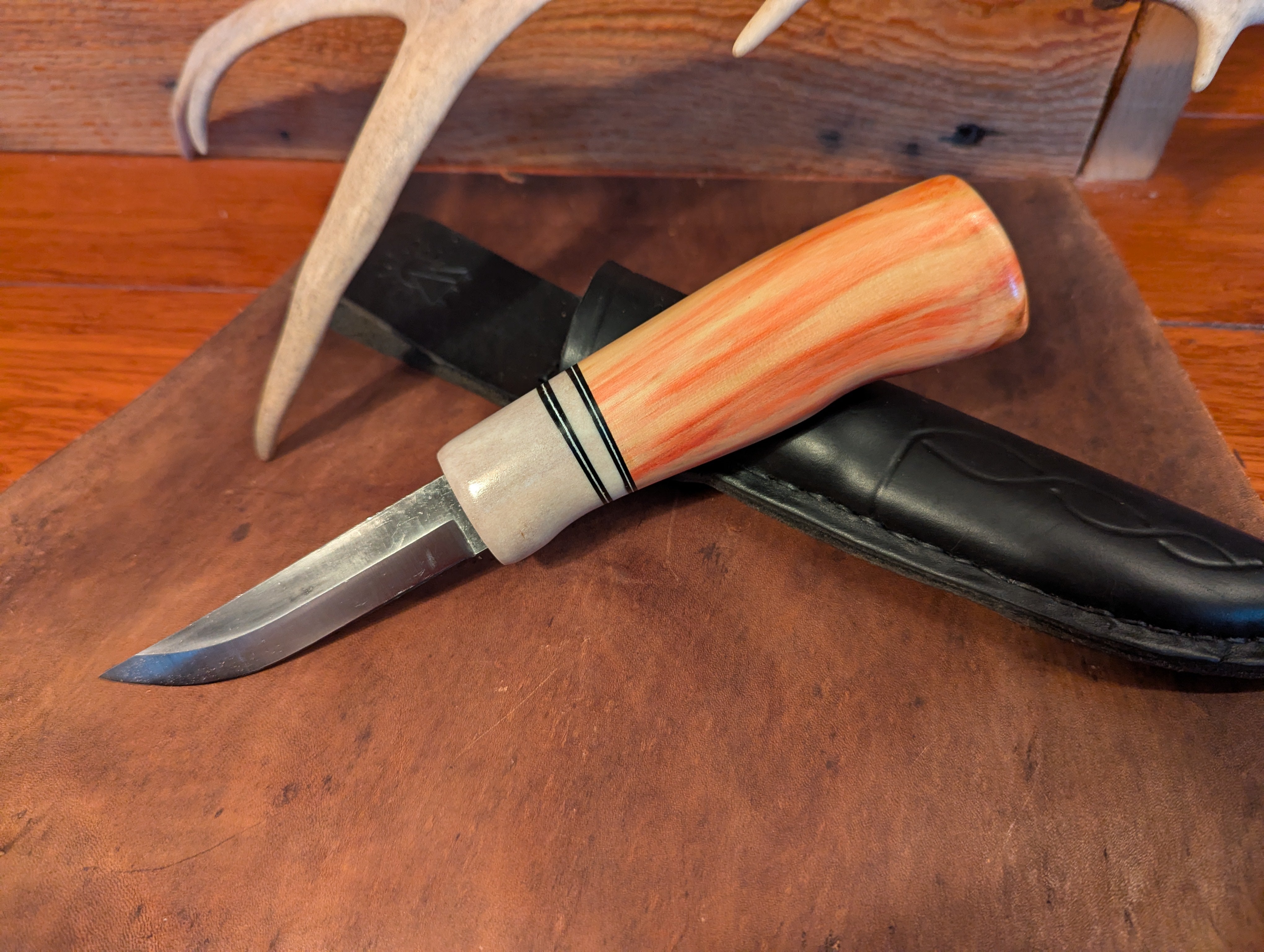New Mountain Knives - Box Elder / Reindeer antler #11