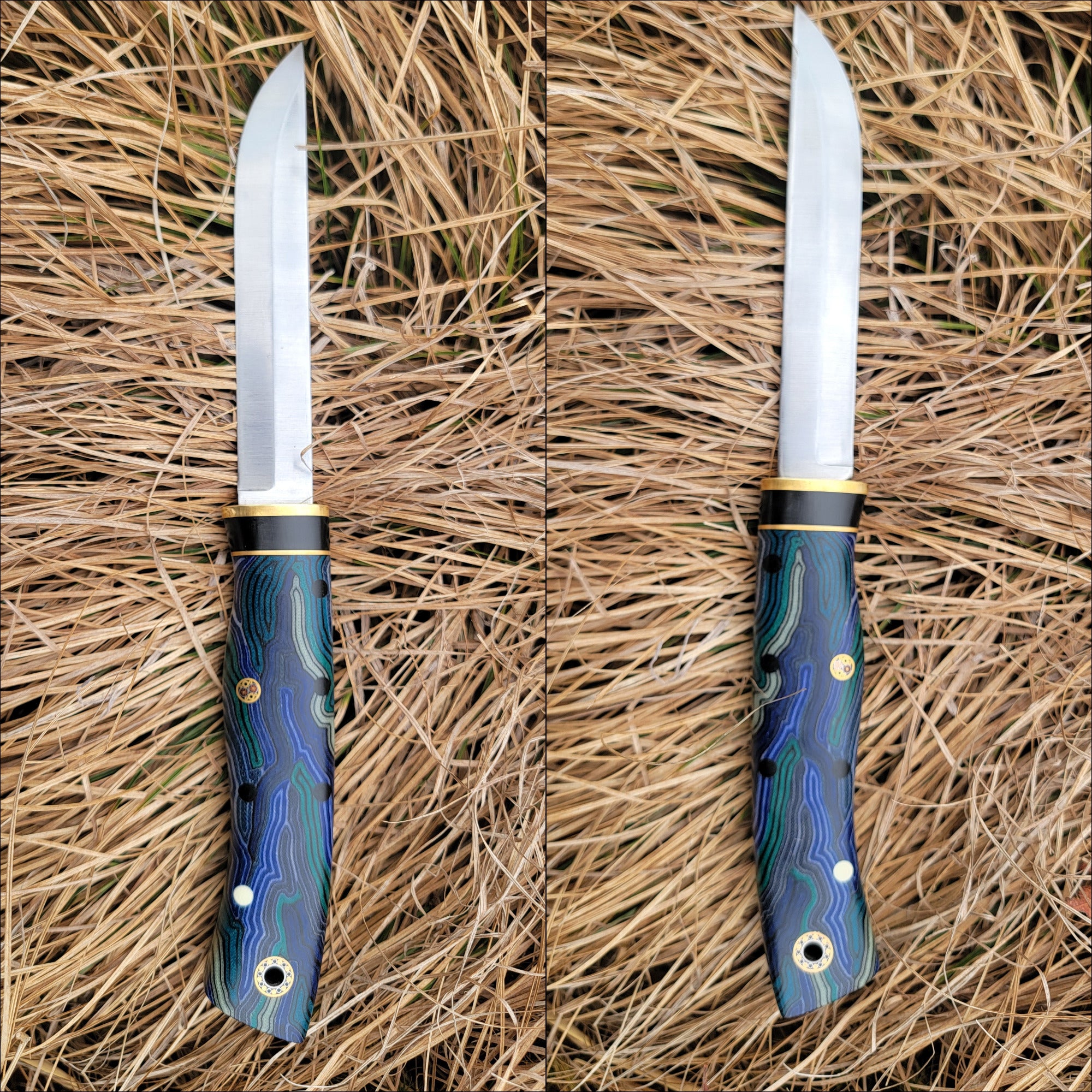 Pete's Custom Knives - Puukko/Nordic style knife. Custom micarta #25
