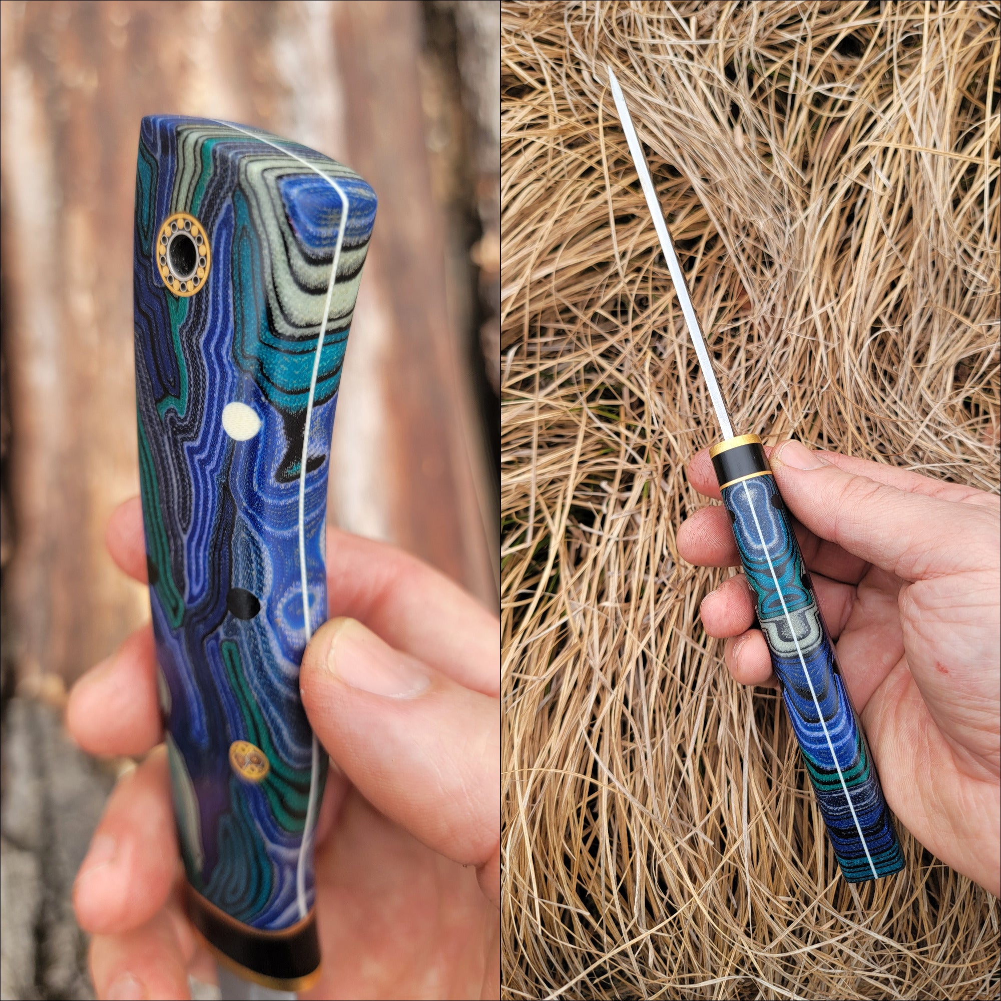 Pete's Custom Knives - Puukko/Nordic style knife. Custom micarta  #25