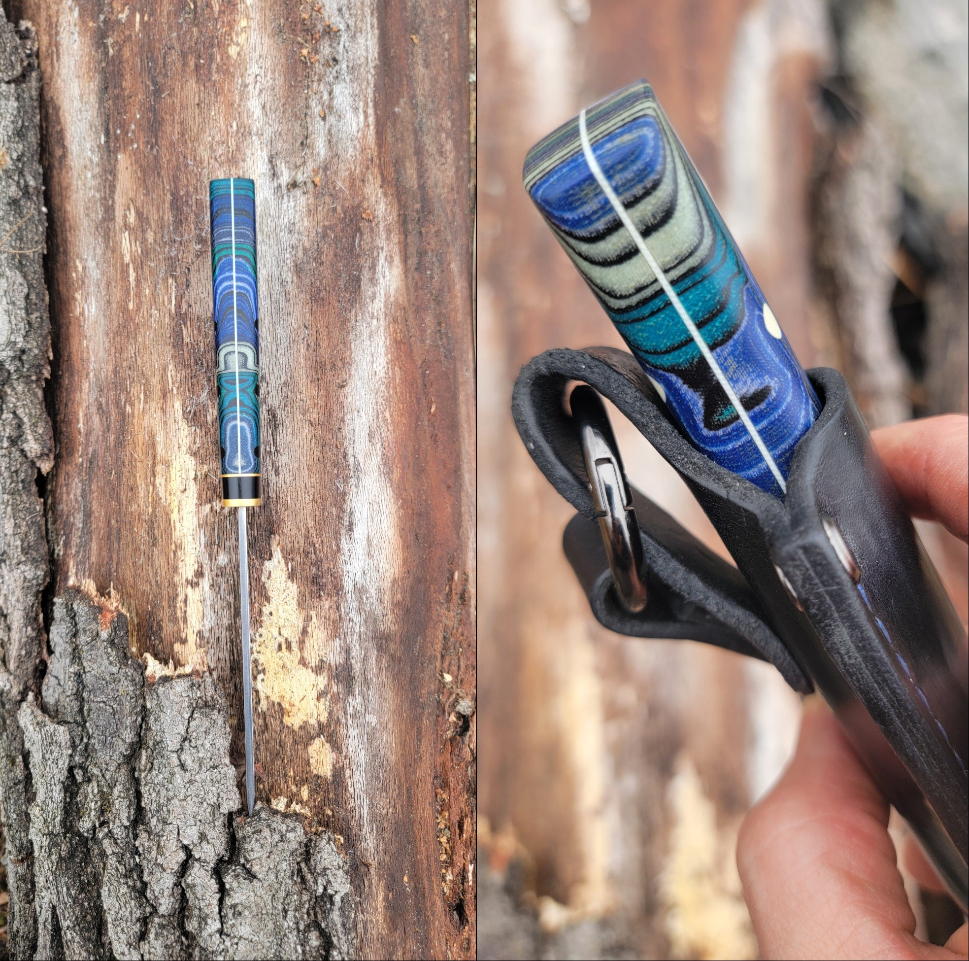 Pete's Custom Knives - Puukko/Nordic style knife. Custom micarta #25