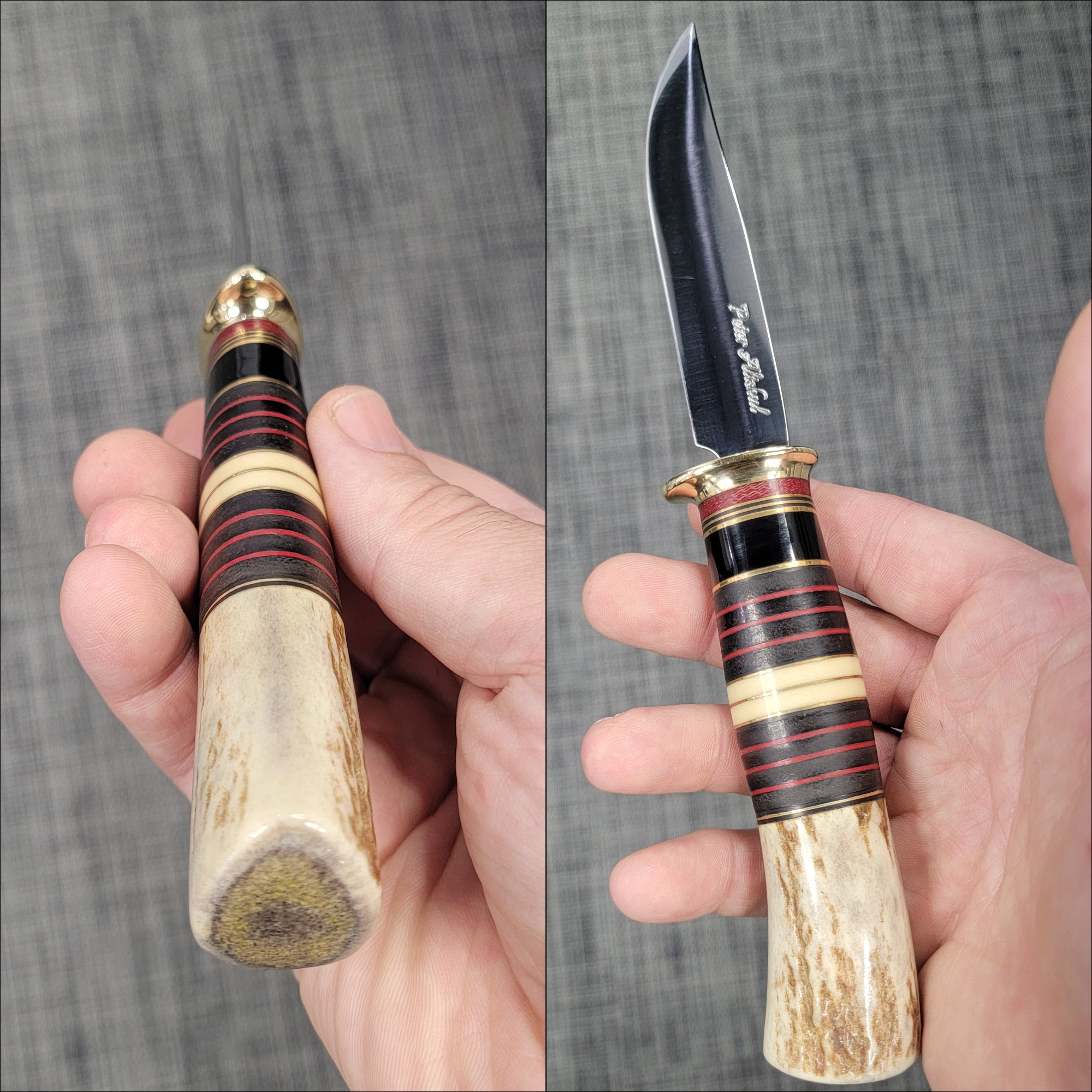 Pete's Custom Knives - Scagel Style Hunter. Convex grind 105 80CrV2 blade. #41