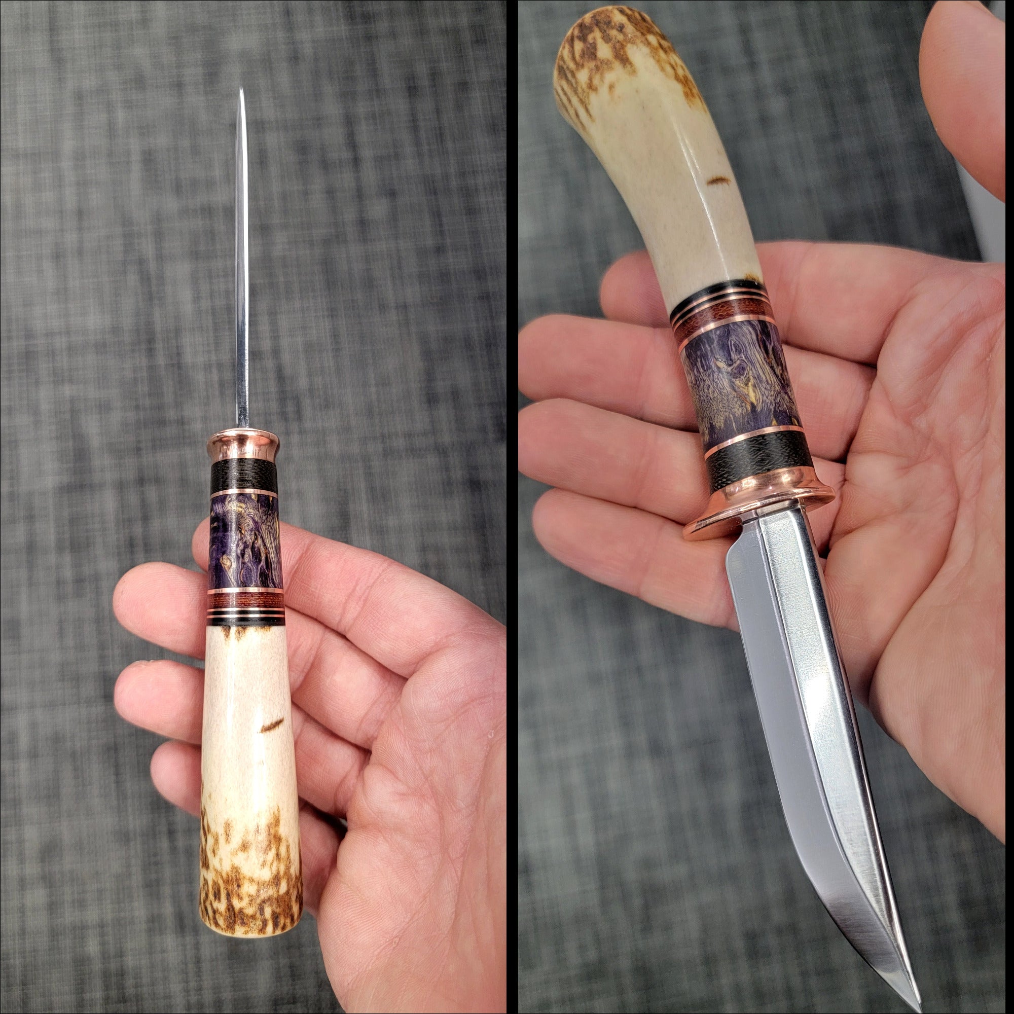 Pete's Custom Knives - All-around/small hunter knife. Progressive tempered Lauri 95 #40