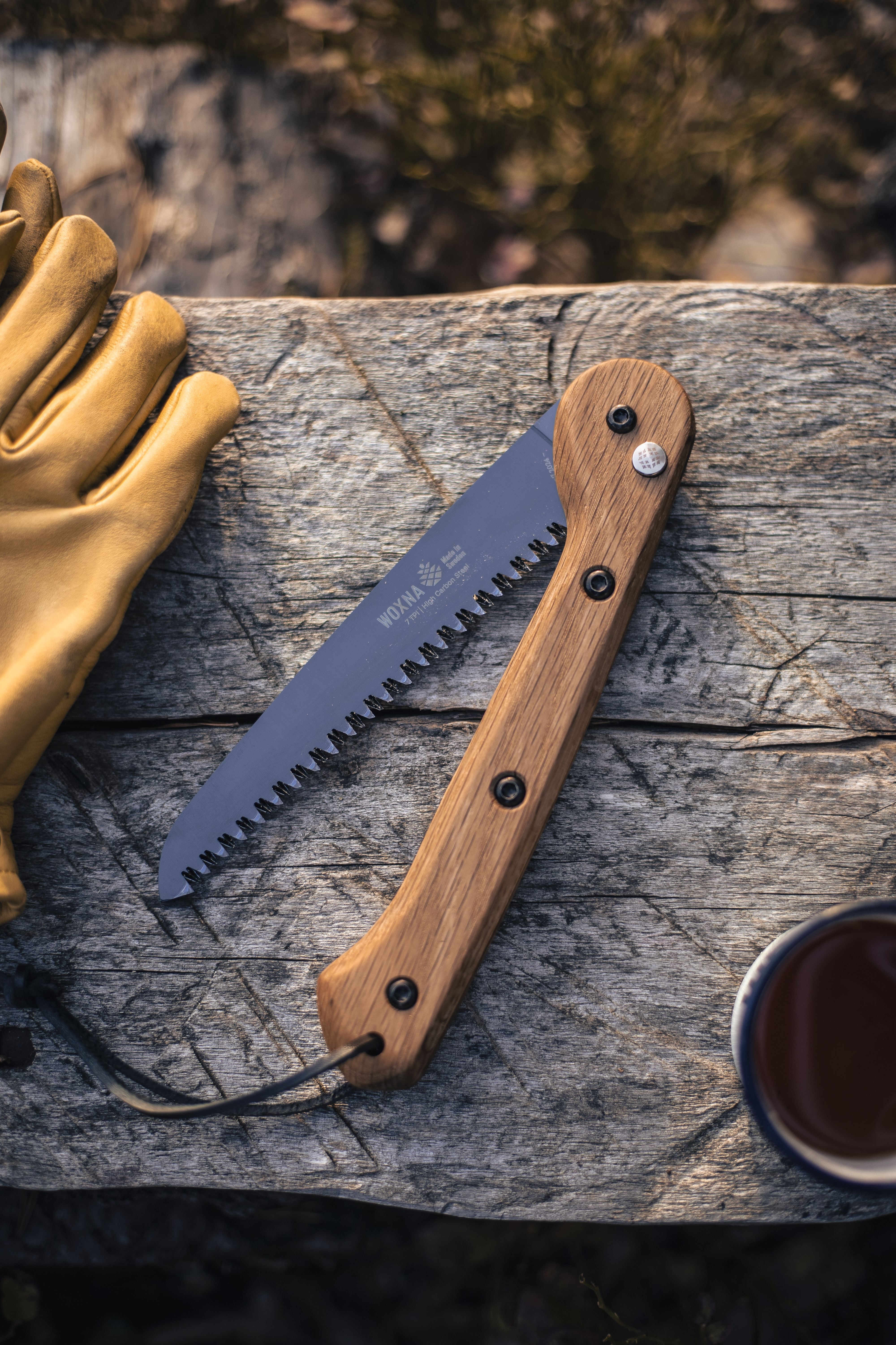 Woxna Hälsing Foldable Saw 7 inches - Oak & High Carbon Steel