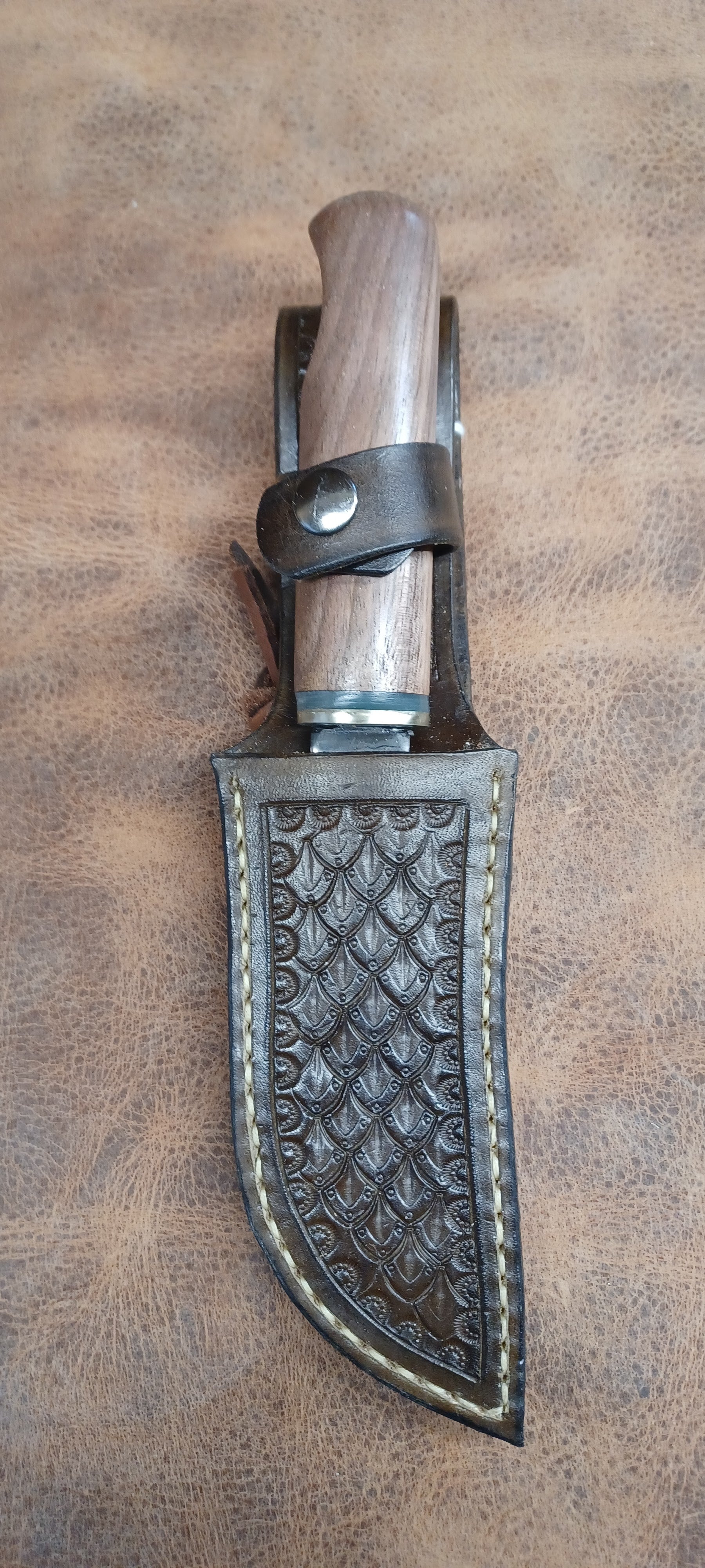 Pecks Woods Leather - Black Walnut / G10 #167
