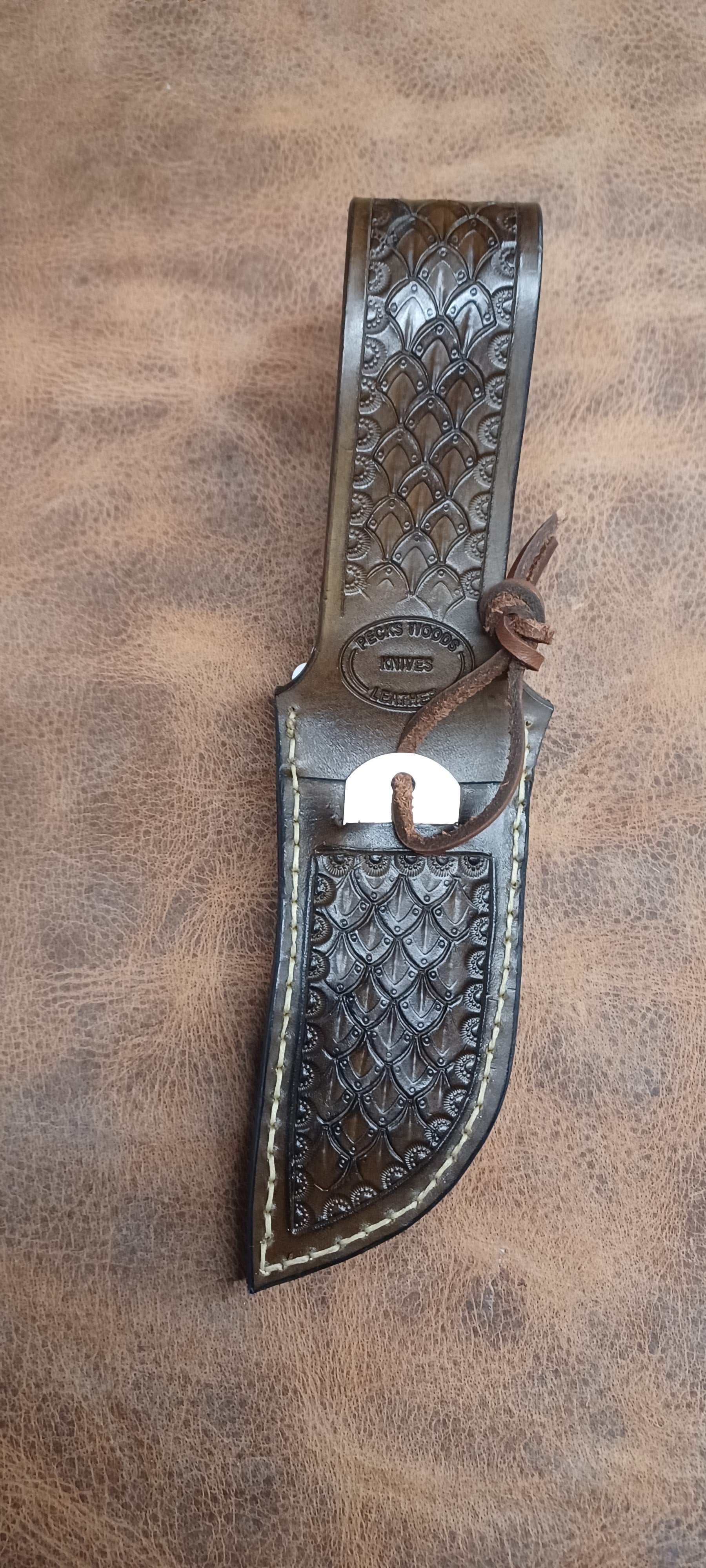 Pecks Woods Leather - Black Walnut / G10 #167