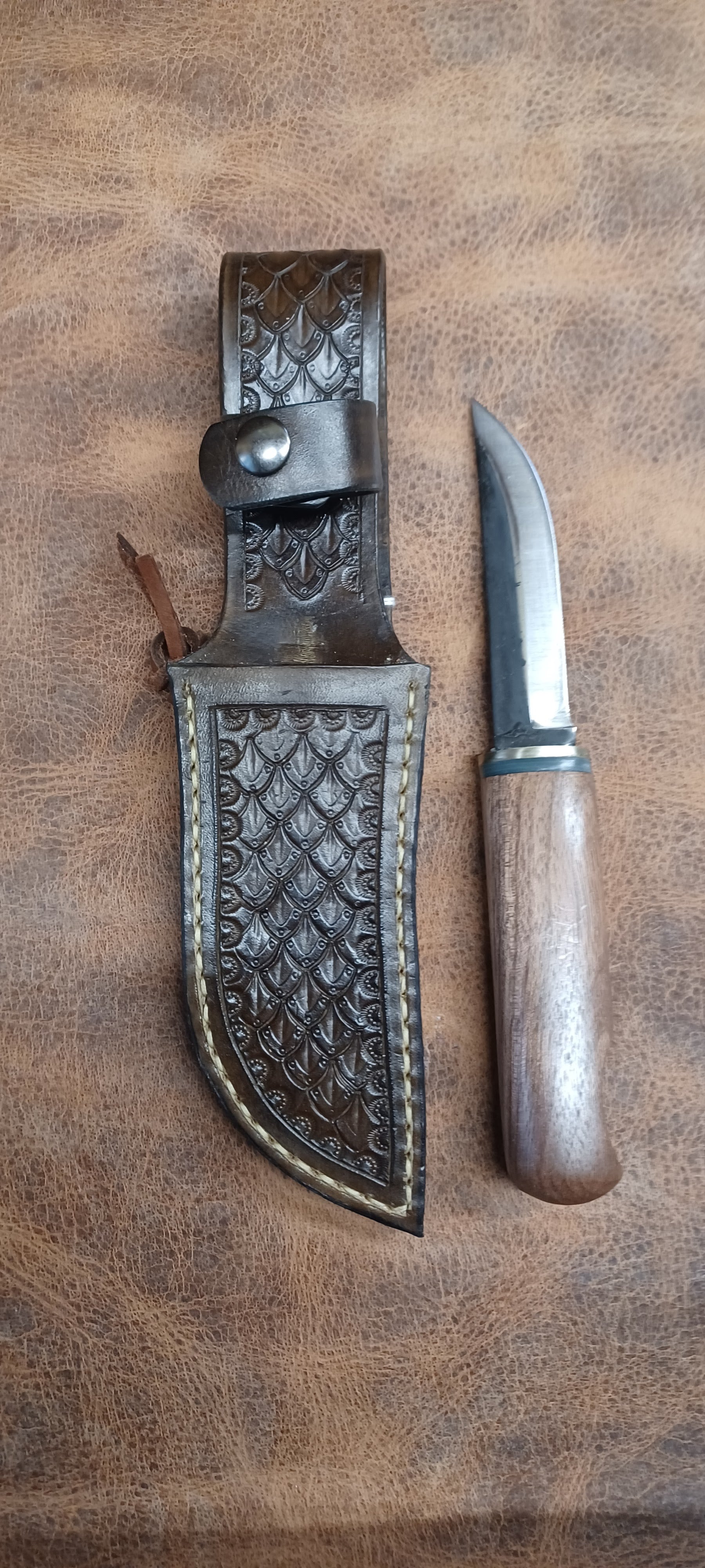 Pecks Woods Leather - Black Walnut / G10 #167