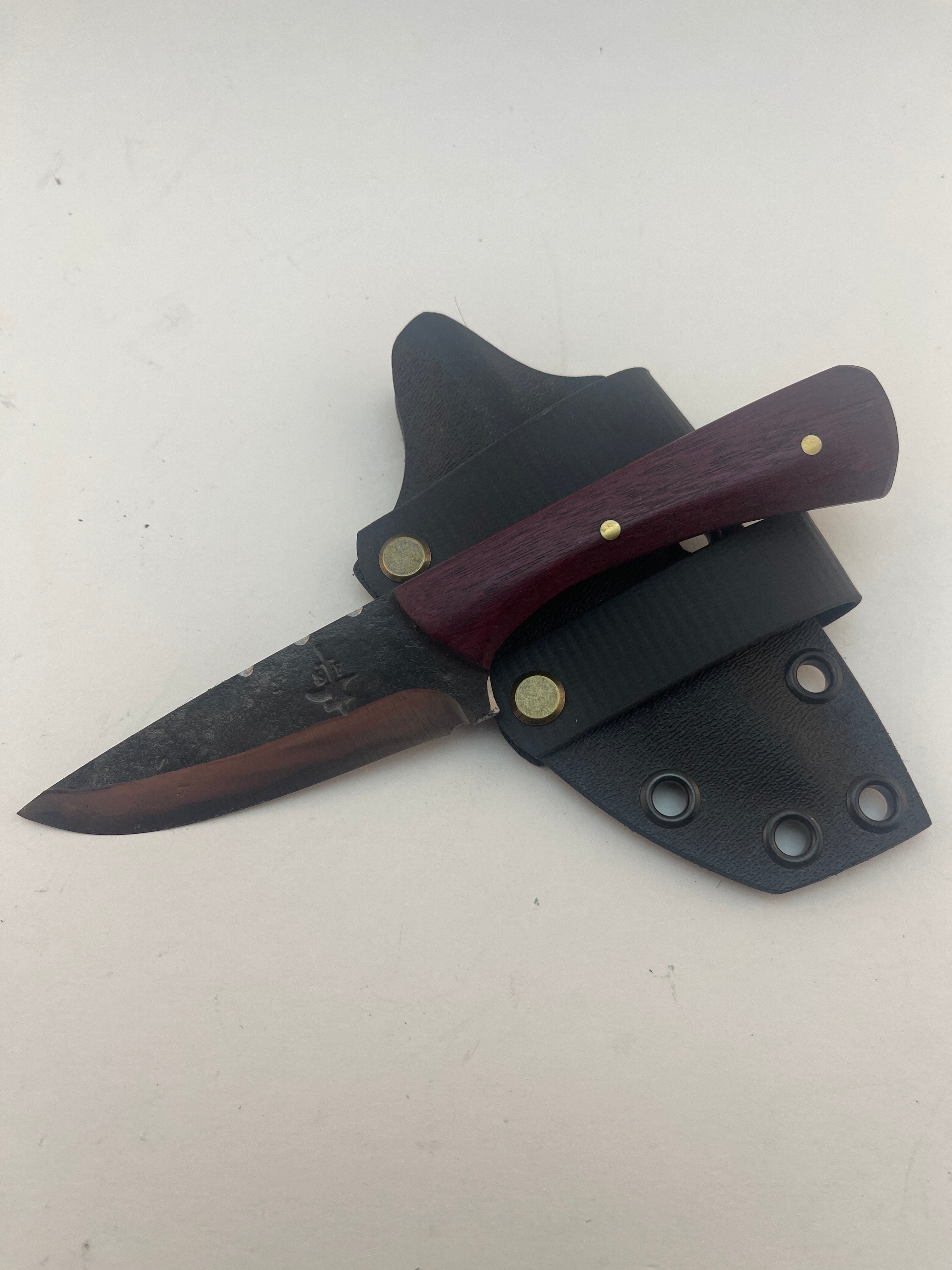 Spangler Forge Purpleheart Belt Knife Small 35