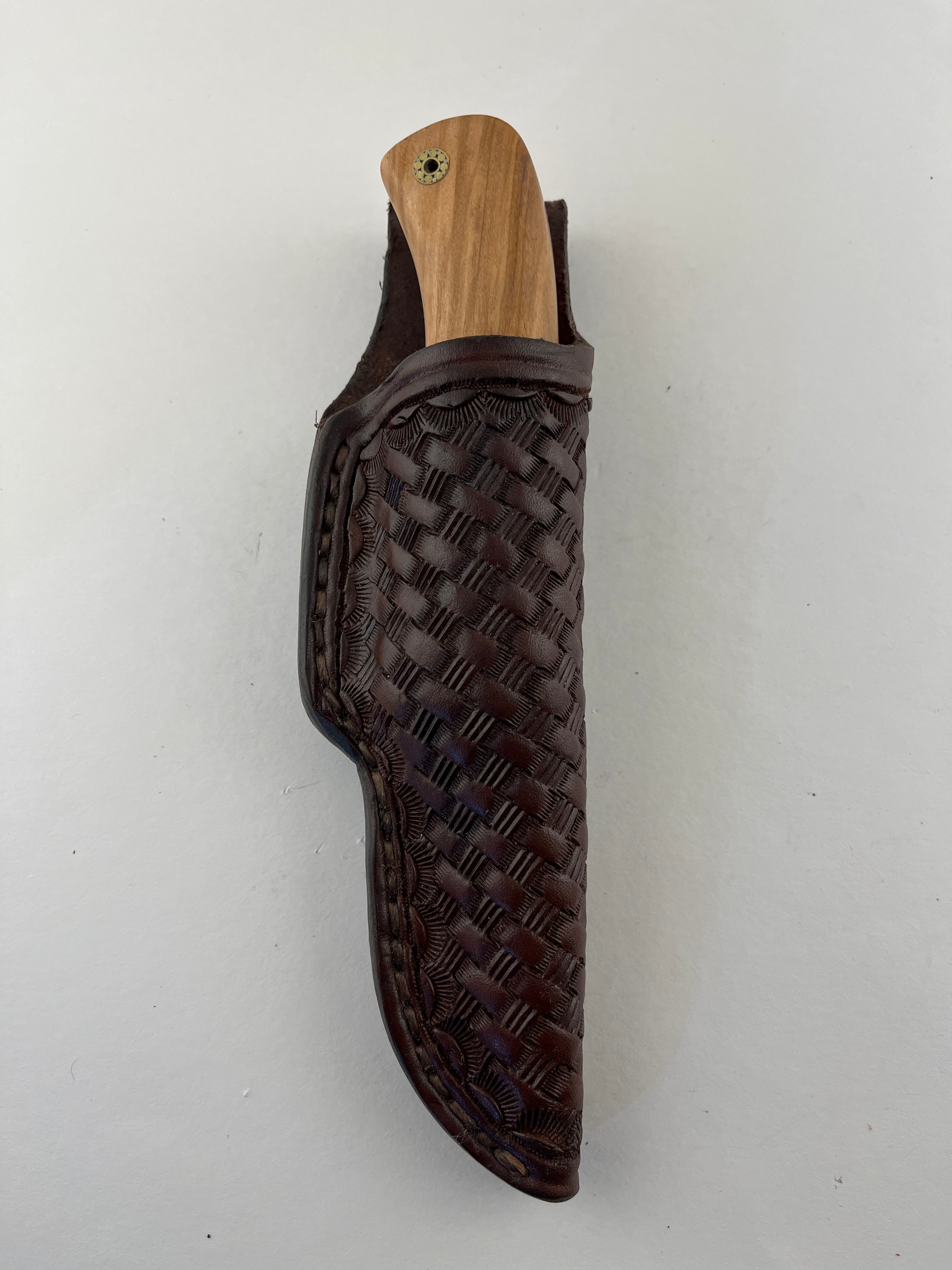 Skala Custom Knives - (Helle H3LS Blade) Olive Wood Handle - #143