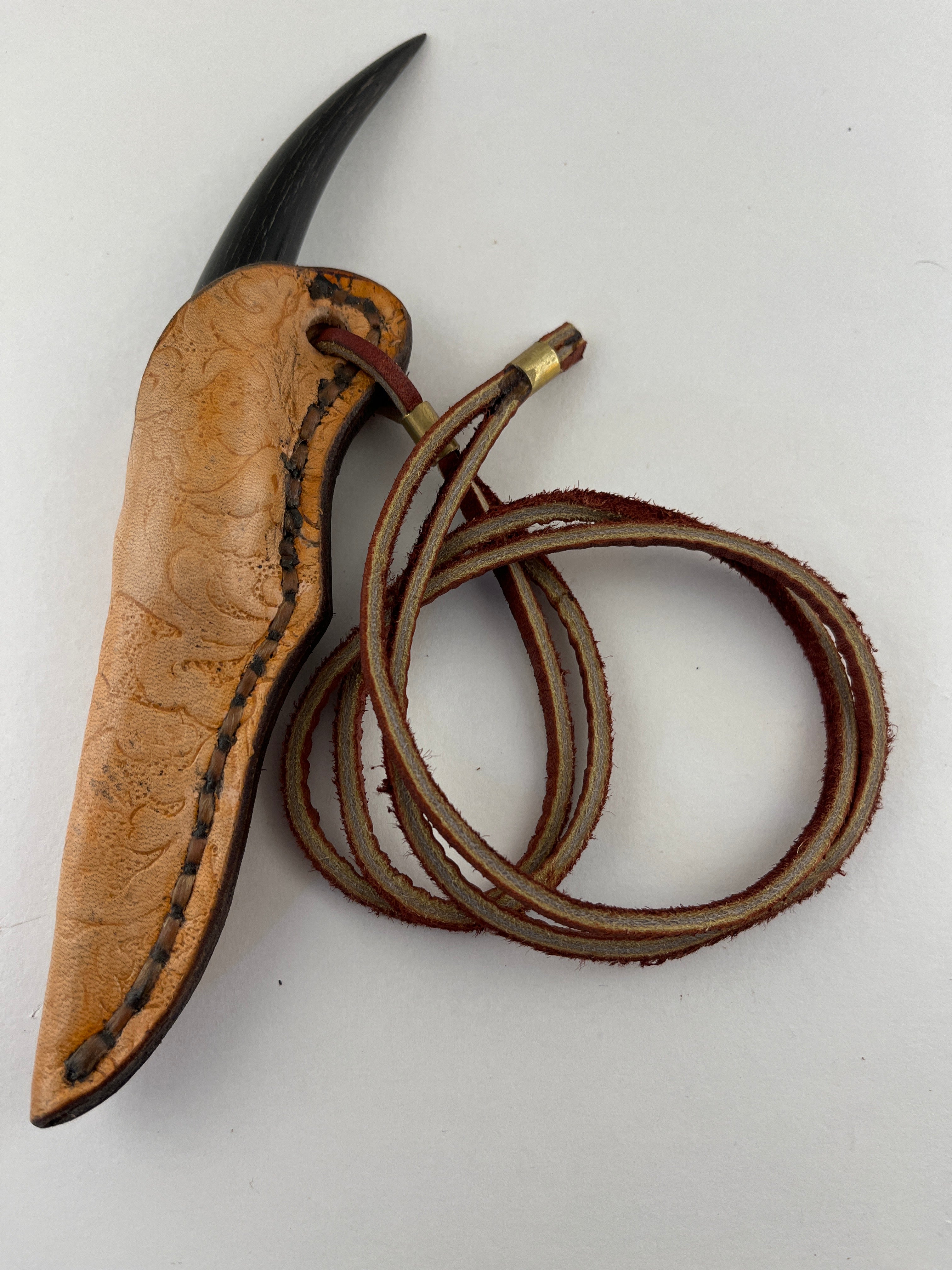 Skala Custom Knives - Bos Bok Handle Neck Knife #140