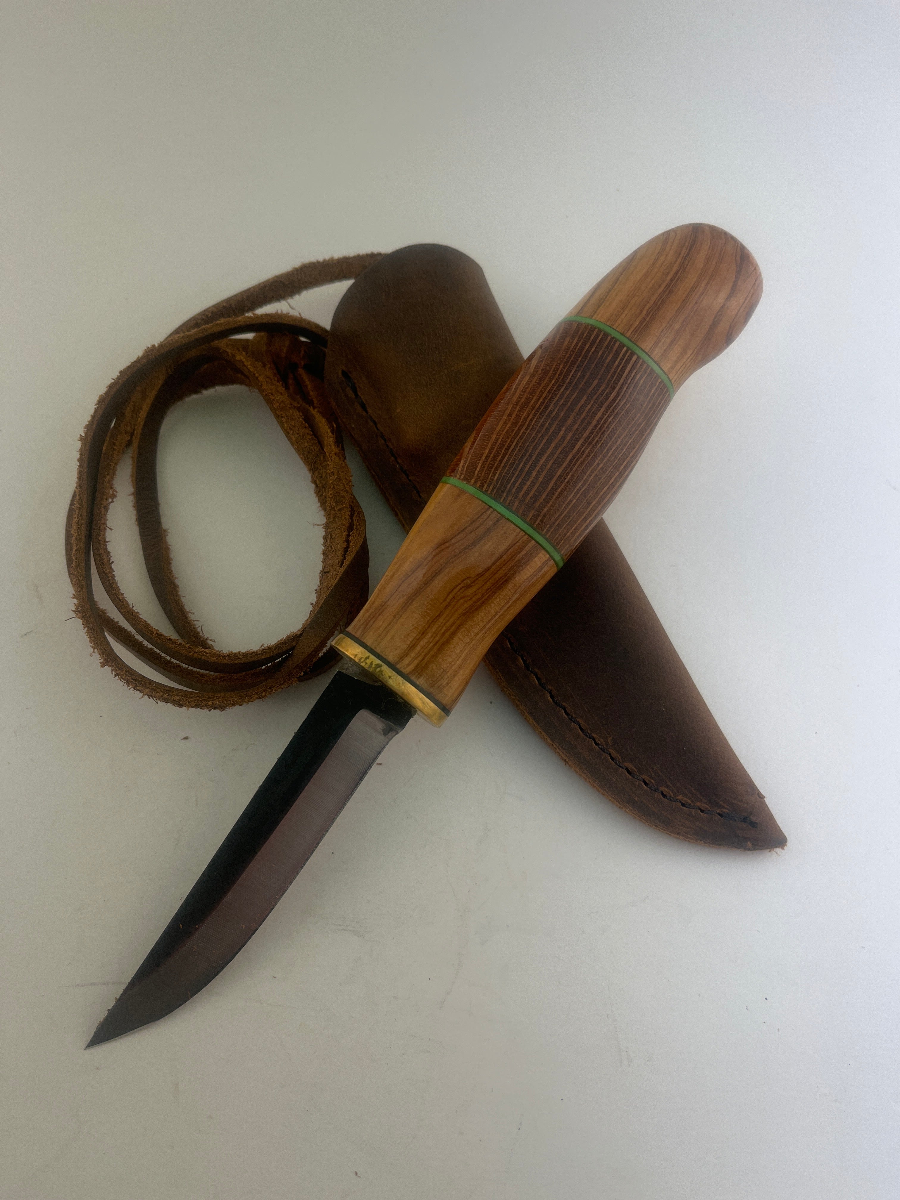 John Lisack Custom #9 Neck Knife/Belt Knife