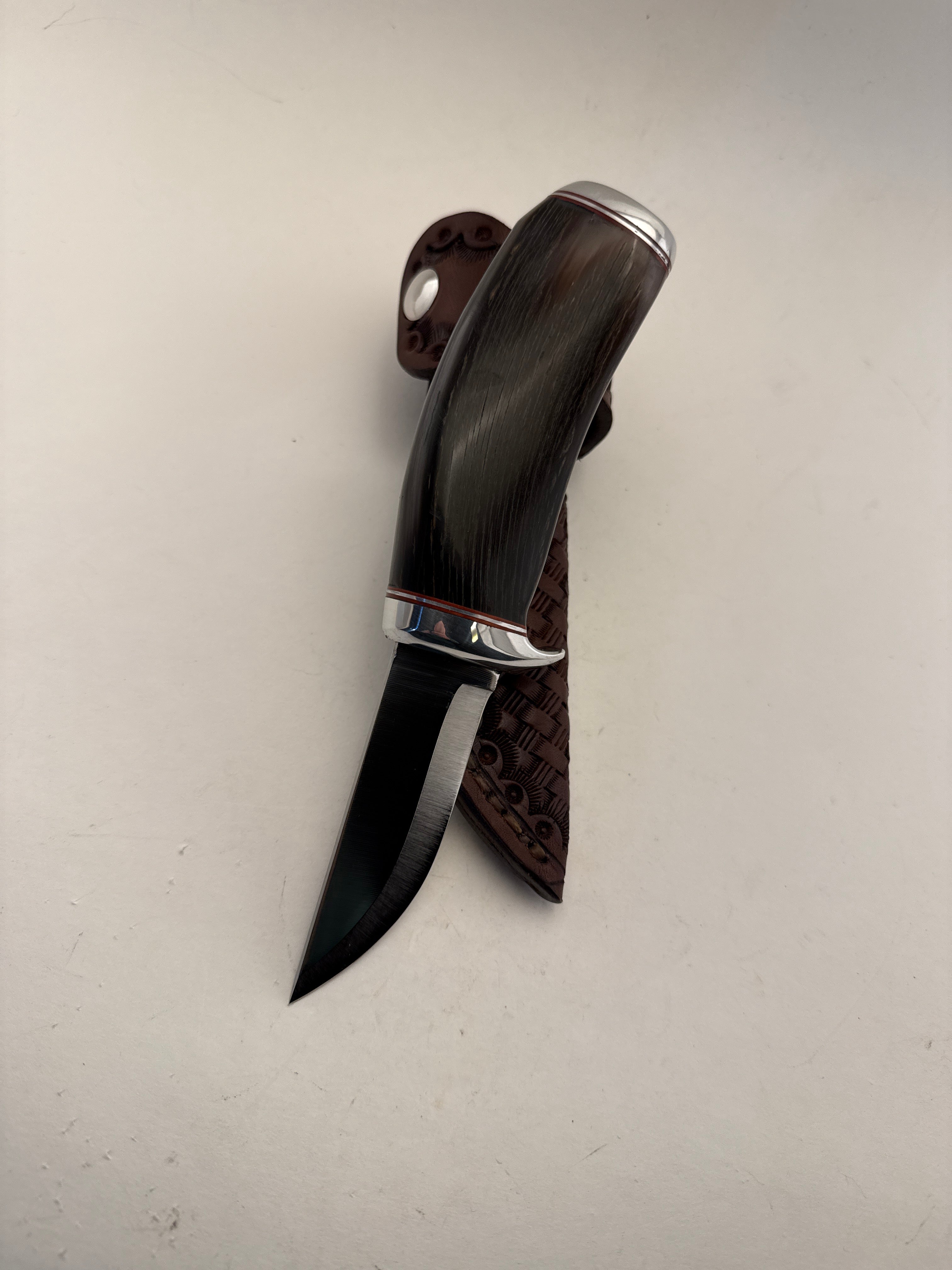 Skala Custom Knives - Lauri Stainless 90mm Leuku / Kudu Horn - #165