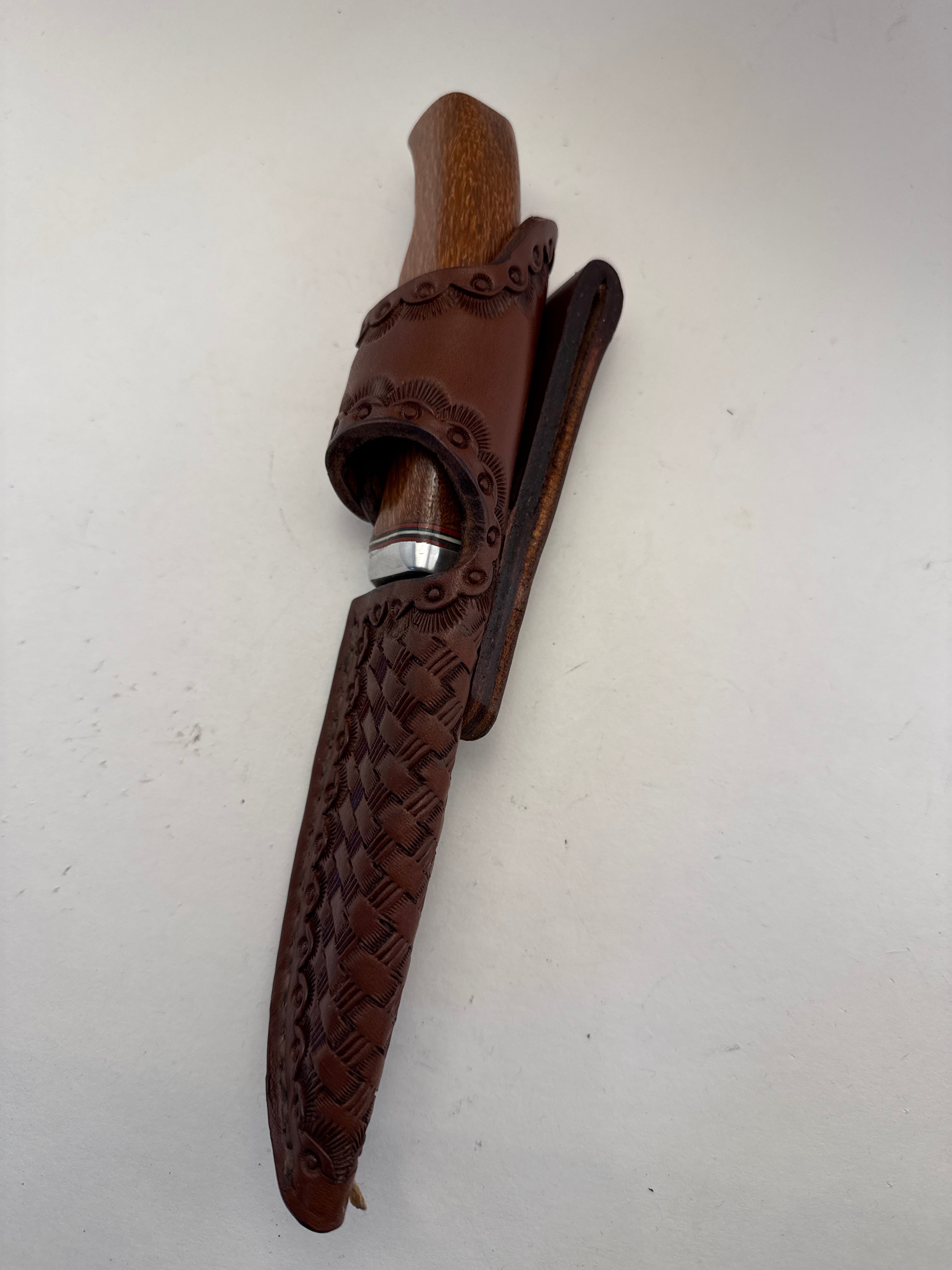 Skala Custom Knives - Lauri Stainless 105mm / Leopardwood Handle - #161