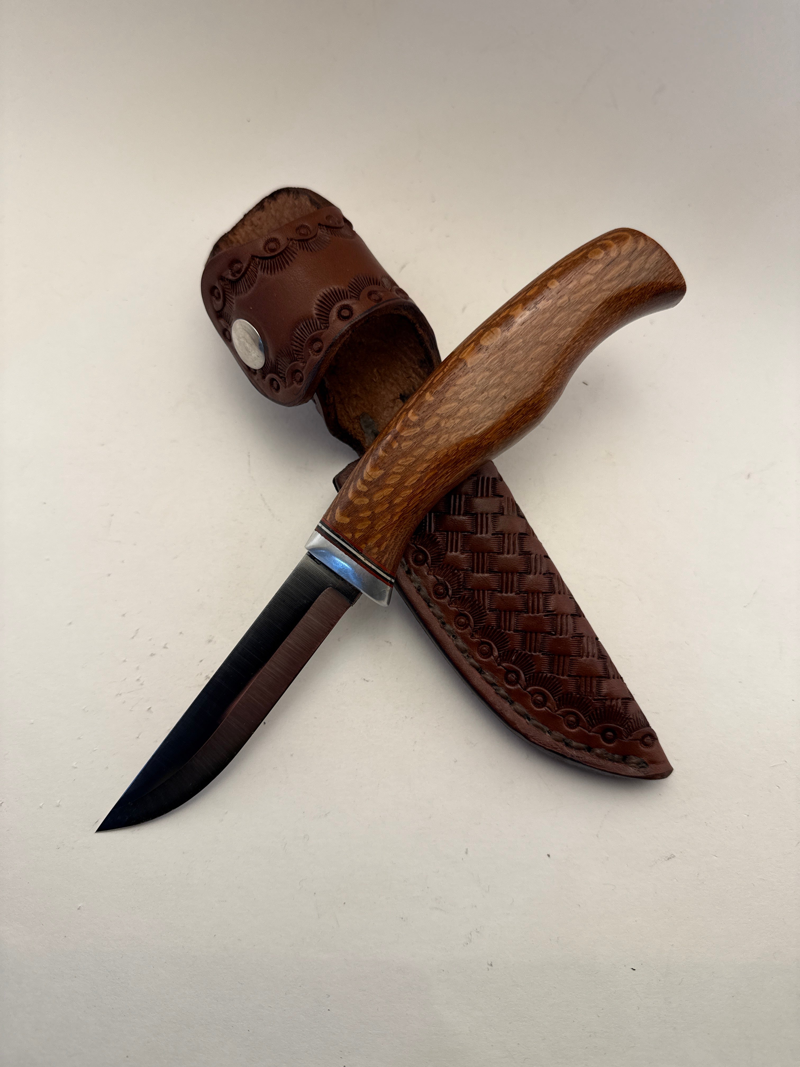 Skala Custom Knives - Lauri Stainless 105mm / Leopardwood Handle - #161