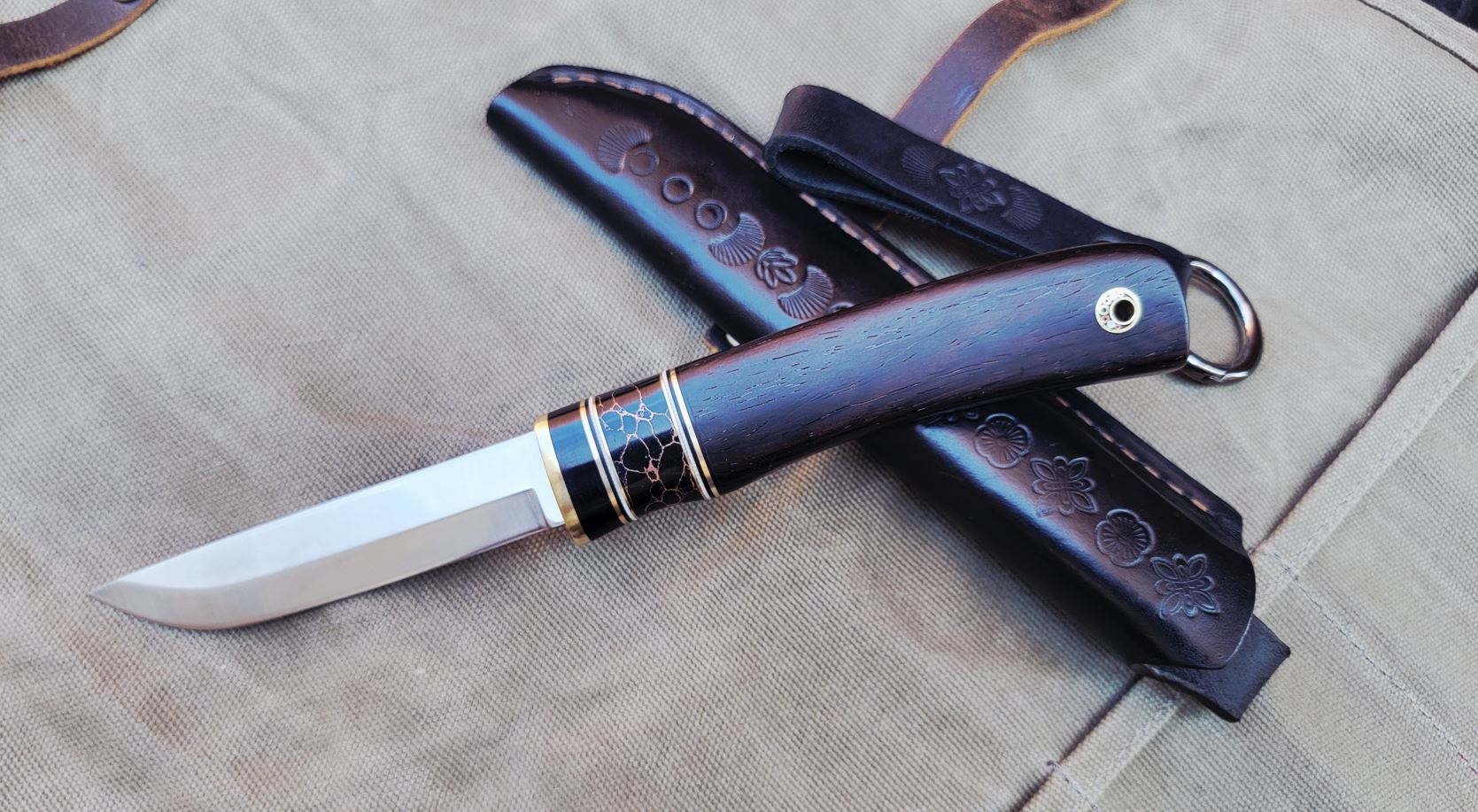 Pete's Custom Knives - Midsize utility all-around puukko #20