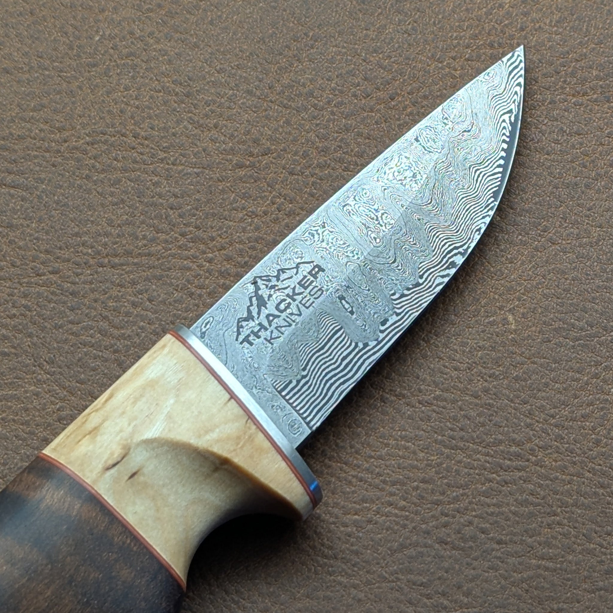 Thacker Knives #19 Damascus Puukko EDC