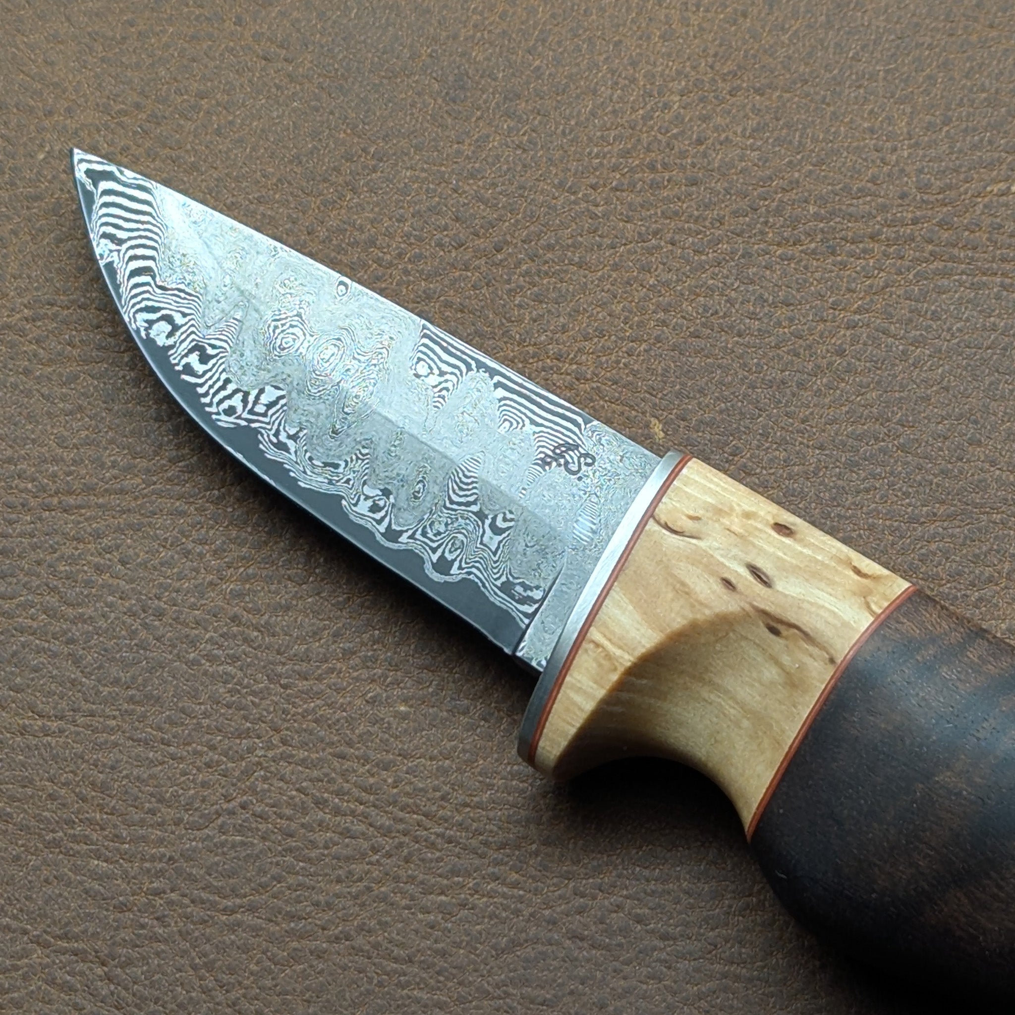 Thacker Knives #19 Damascus Puukko EDC