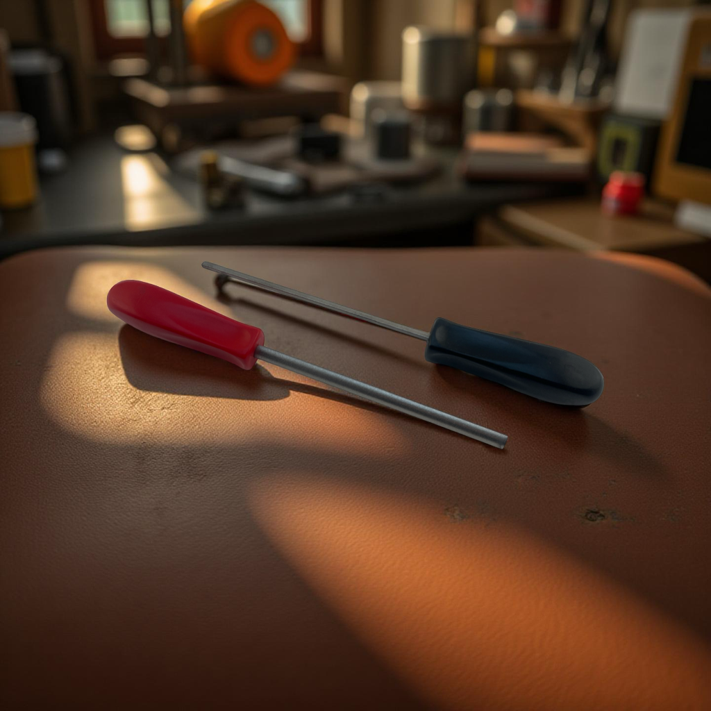 Sharpening - Two Sided 5" Diamond Oval Stick from Hewlett MED/FINE