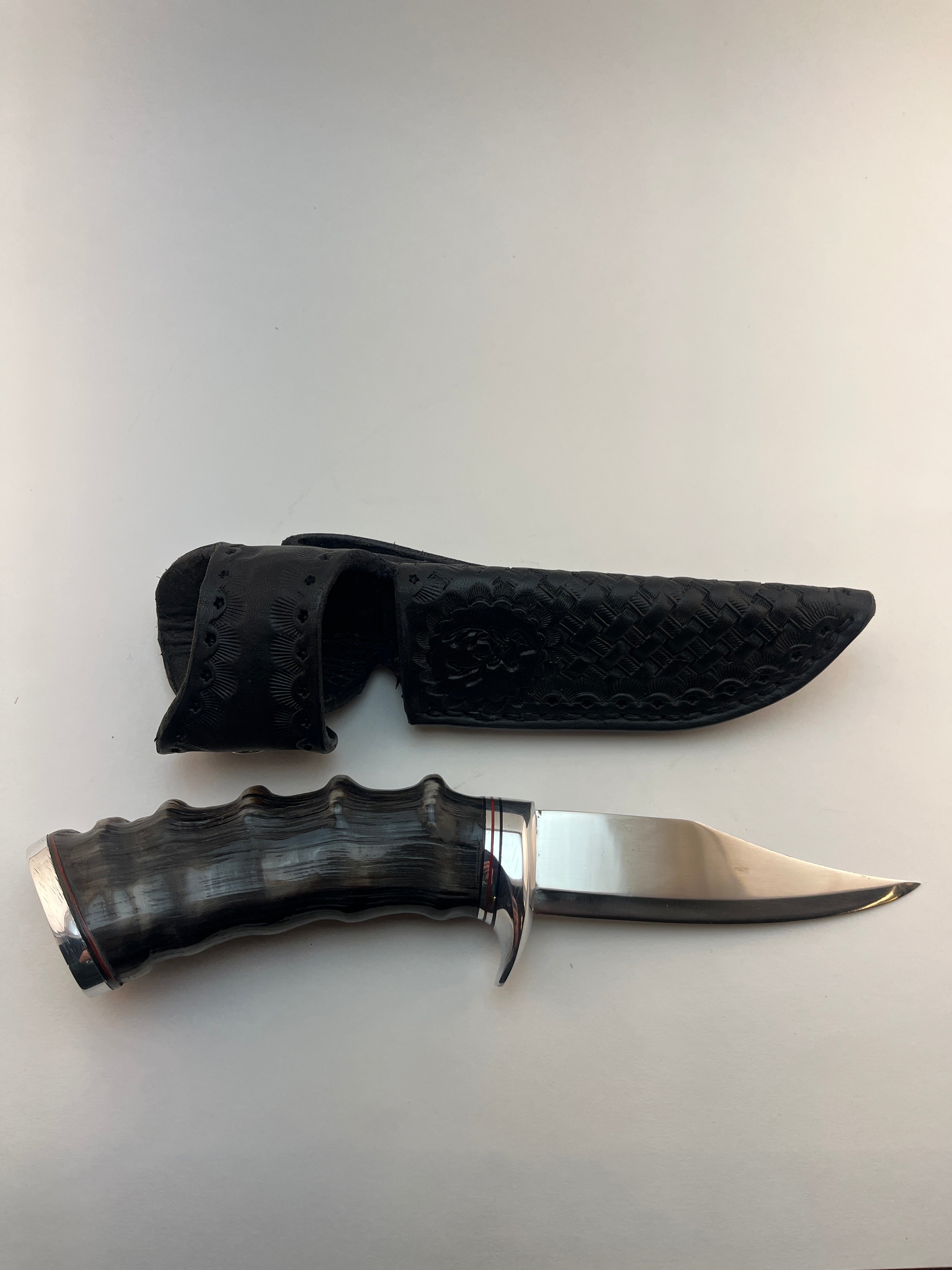 Skala Custom Knives - (Helle Bowie Blade) Bos Bok Handle - #127