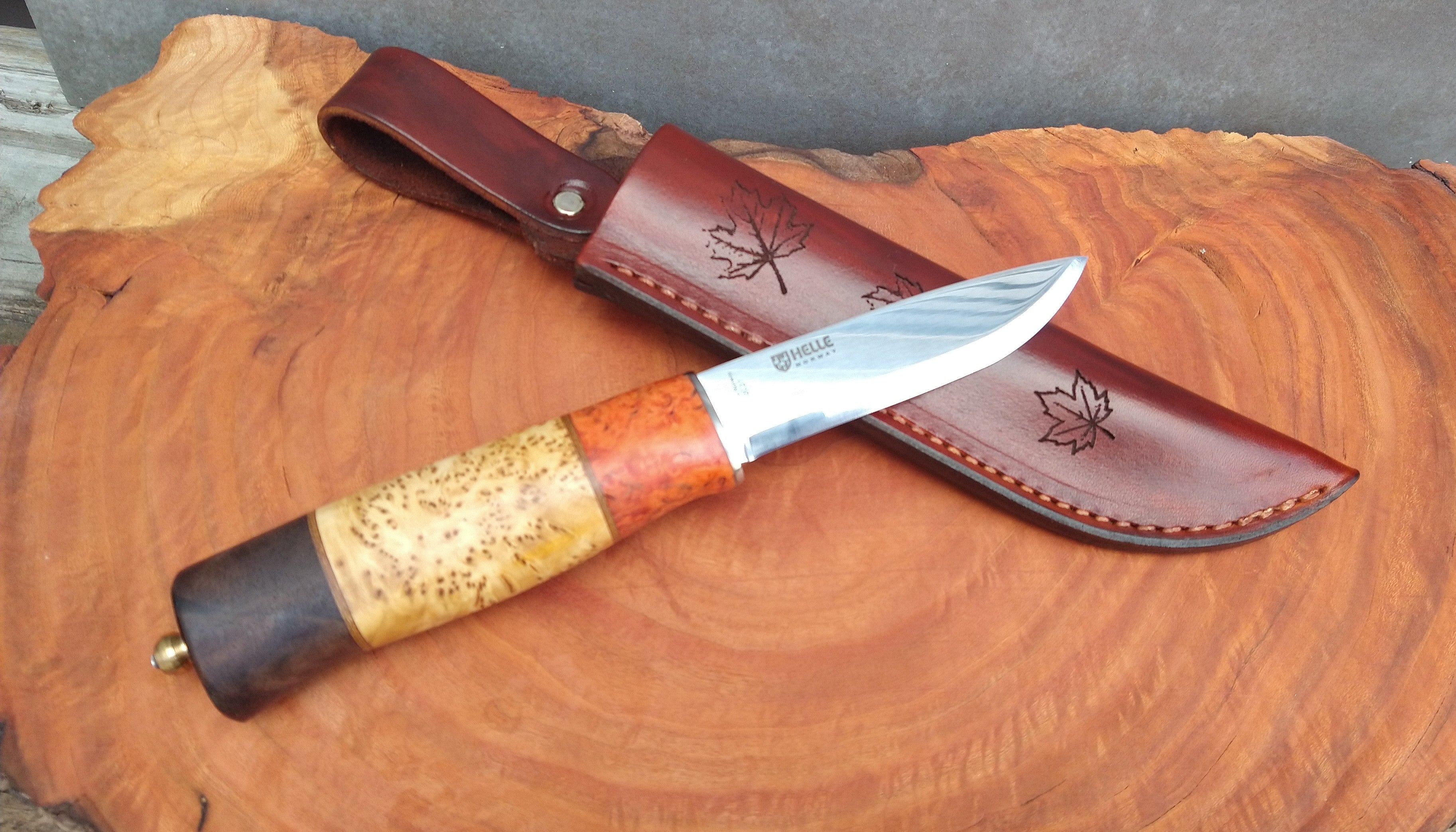 Kola Woodcraft Knives - Helle Zebra Burl - #15