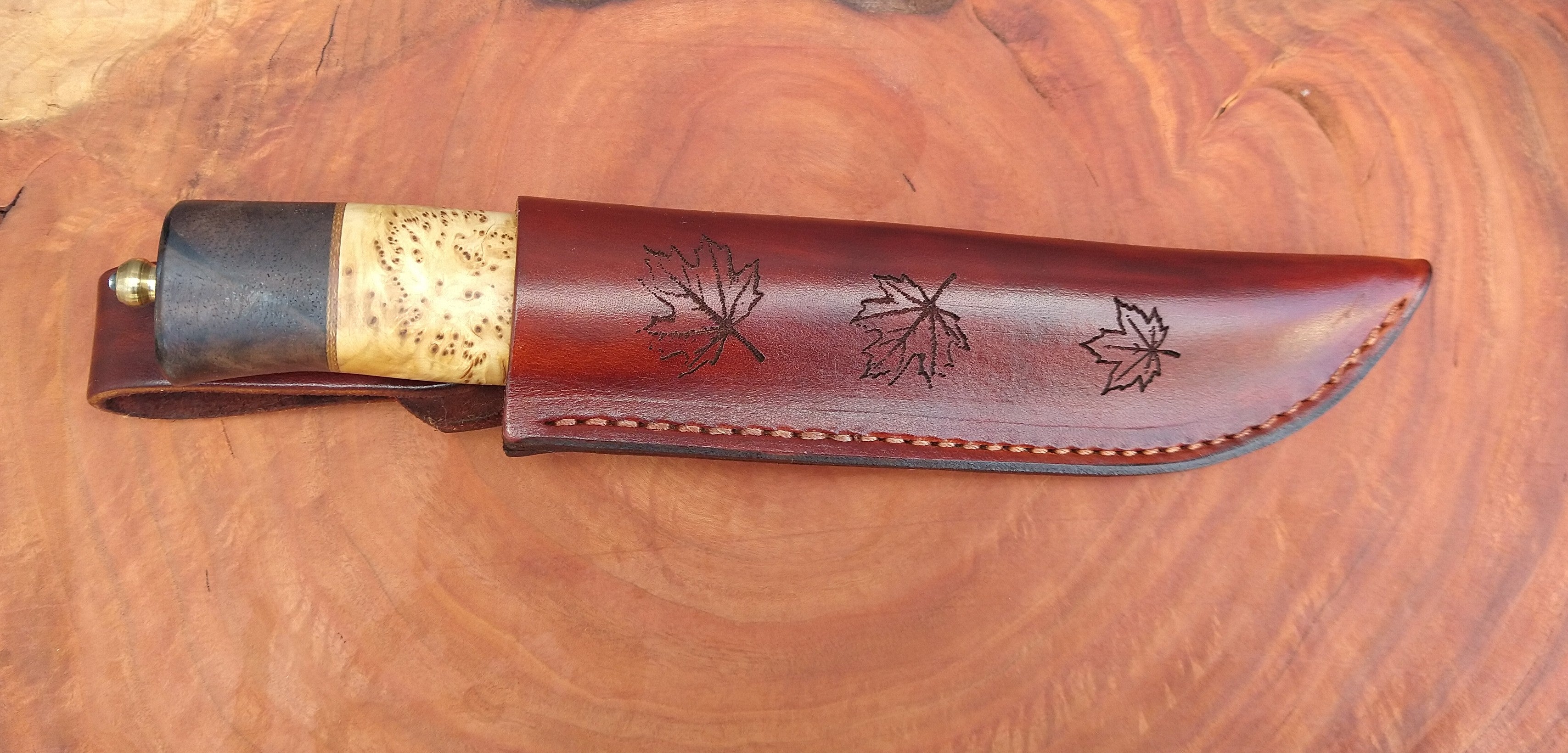 Kola Woodcraft Knives - Helle Zebra Burl - #15