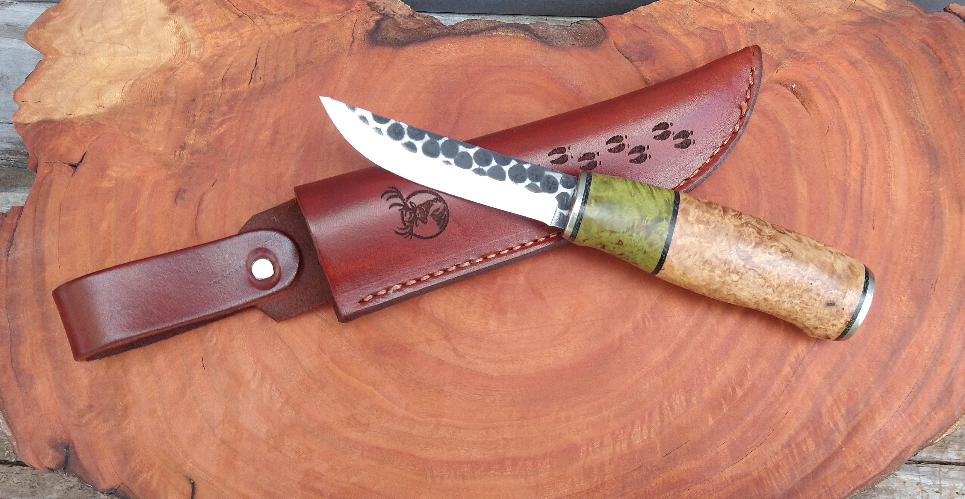 Kola Woodcraft Knives - Lauri Curly Birch - #14