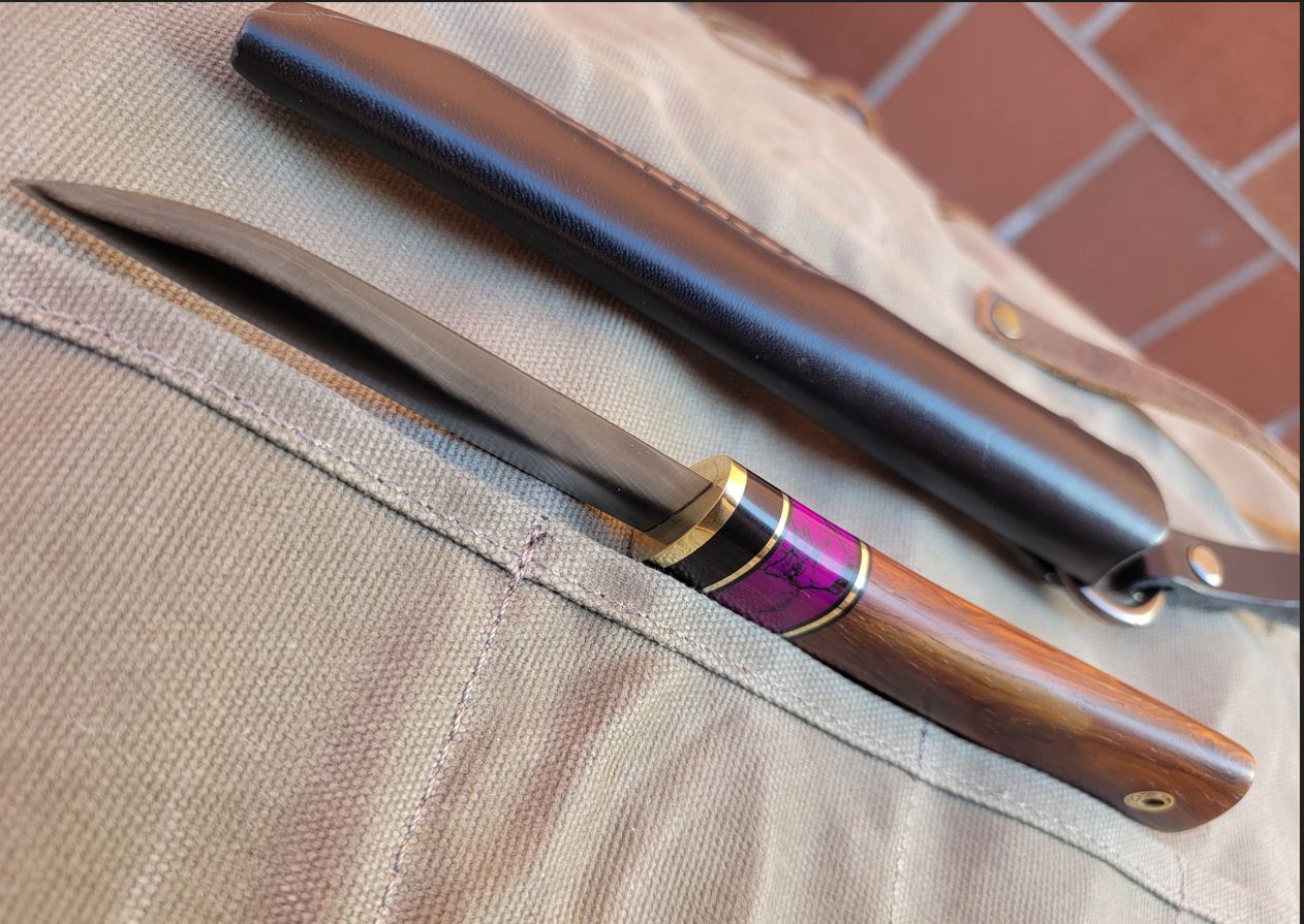 Pete's Custom Knives - Convex Grind Hand forged Puukko #15