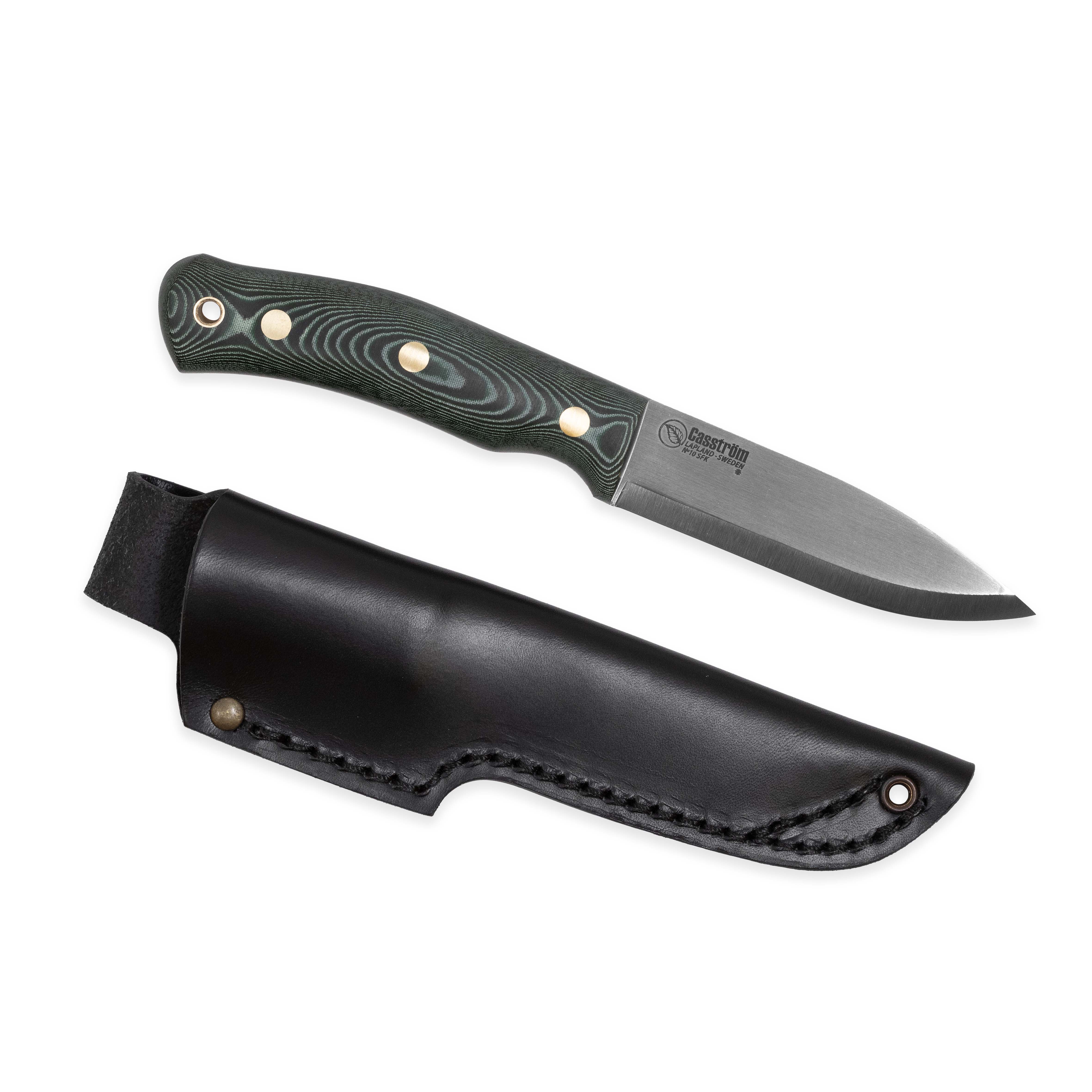 Casstrom No.10 SFK, Tool steel, Leather (Handle Material Options)