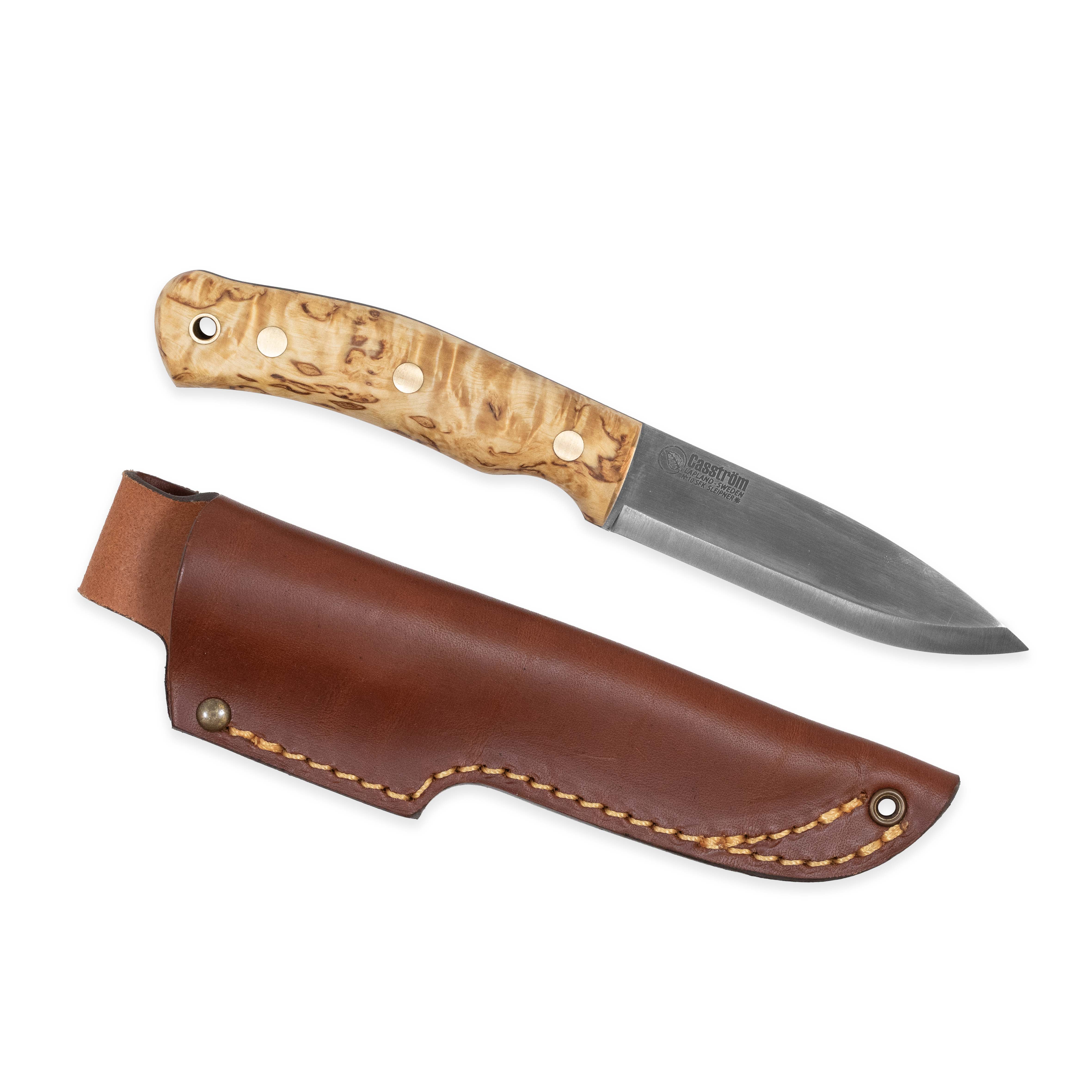 Casstrom No.10 SFK, Tool steel, Leather (Handle Material Options)