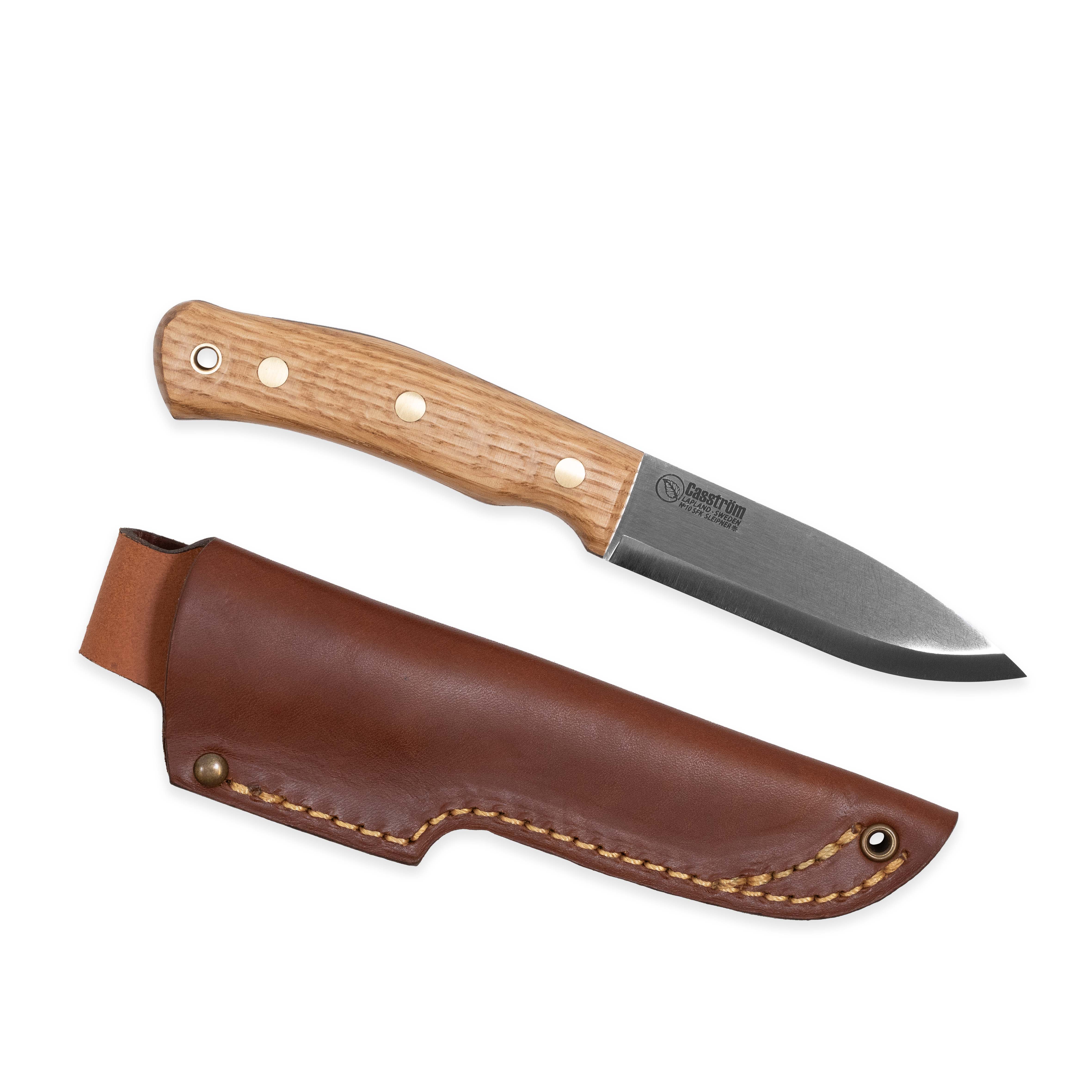 Casstrom No.10 SFK, Tool steel, Leather (Handle Material Options)