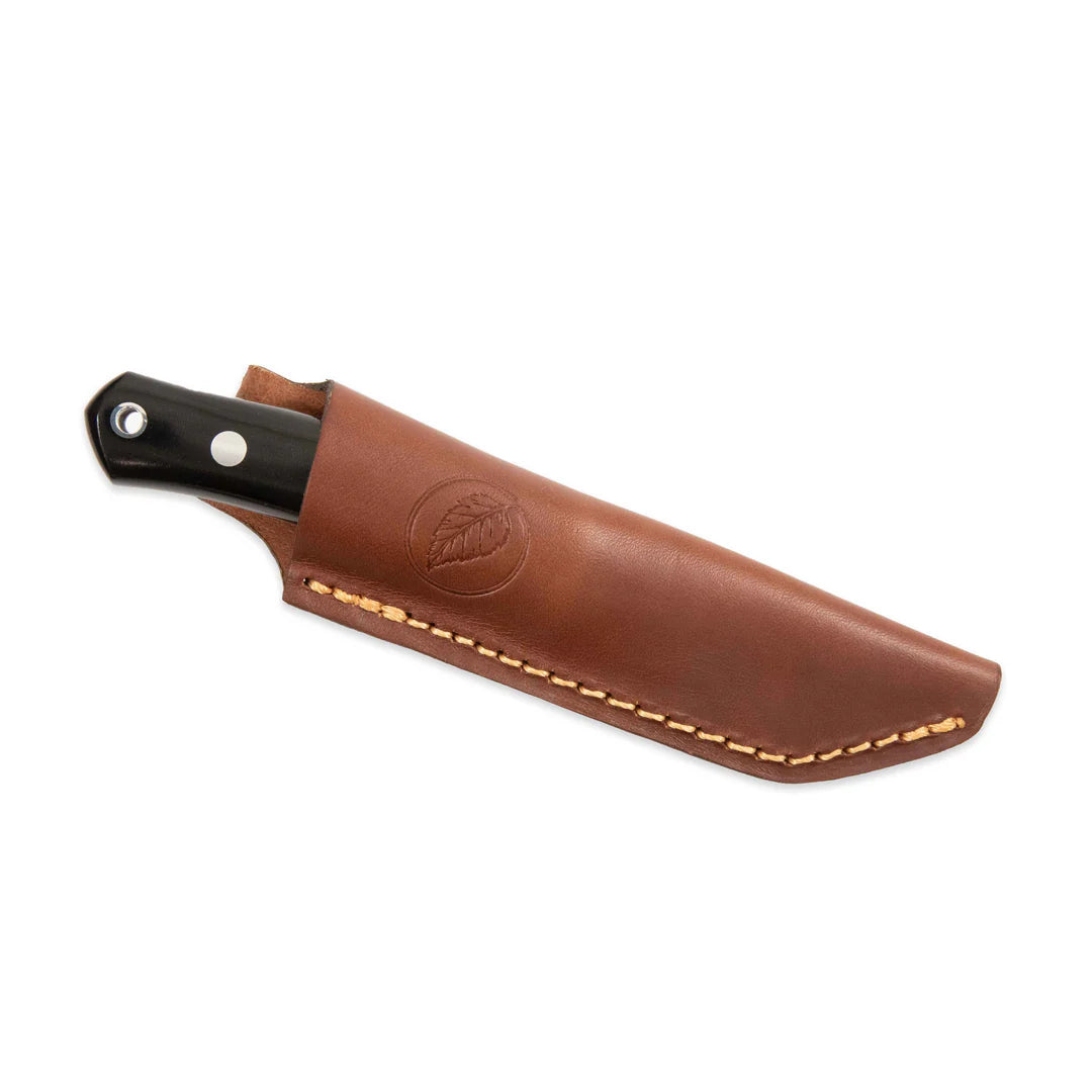 Casstrom No. 8 SFK, Black Micarta, Flat-ground