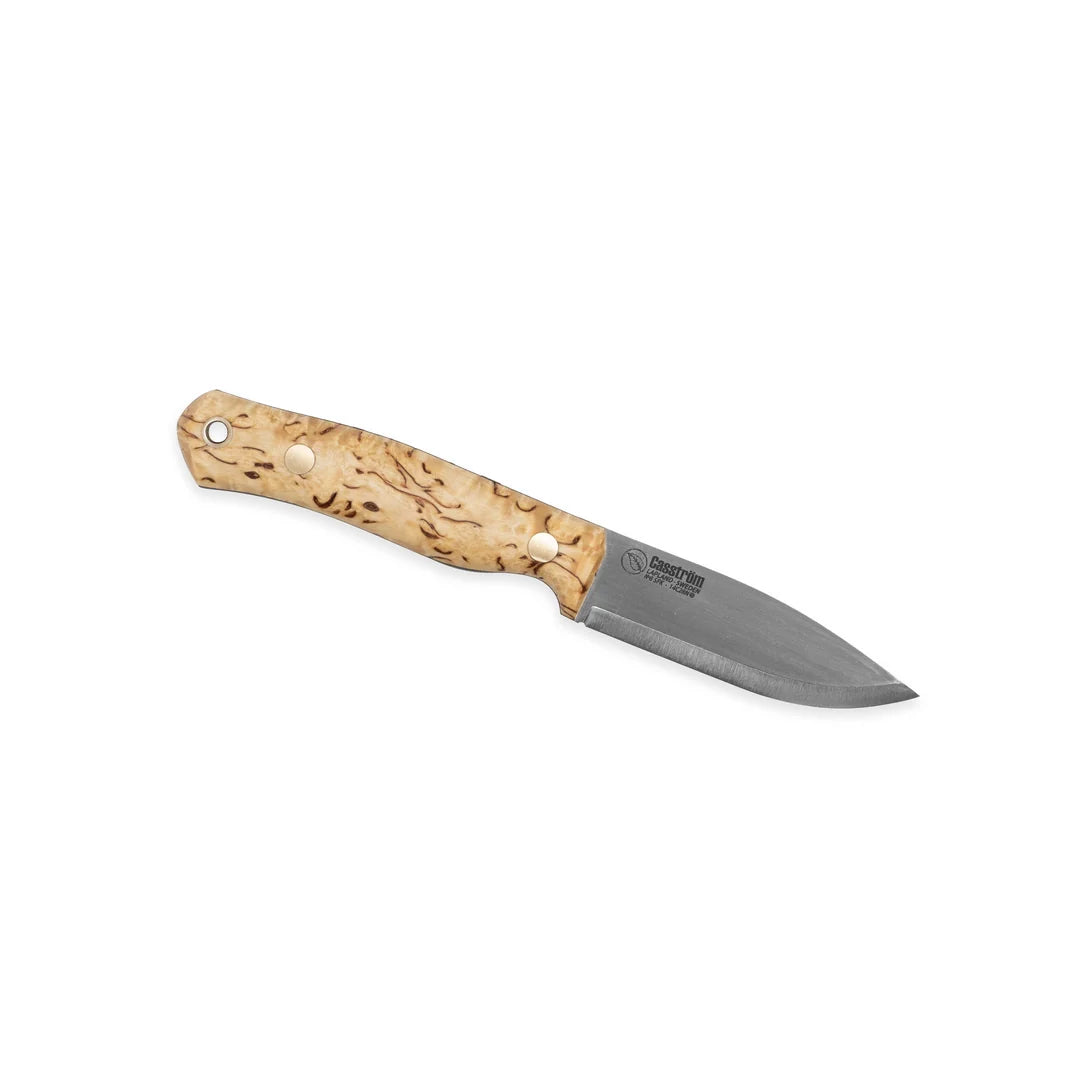 Casstrom No. 8 SFK, Curly Birch with Fire Striker