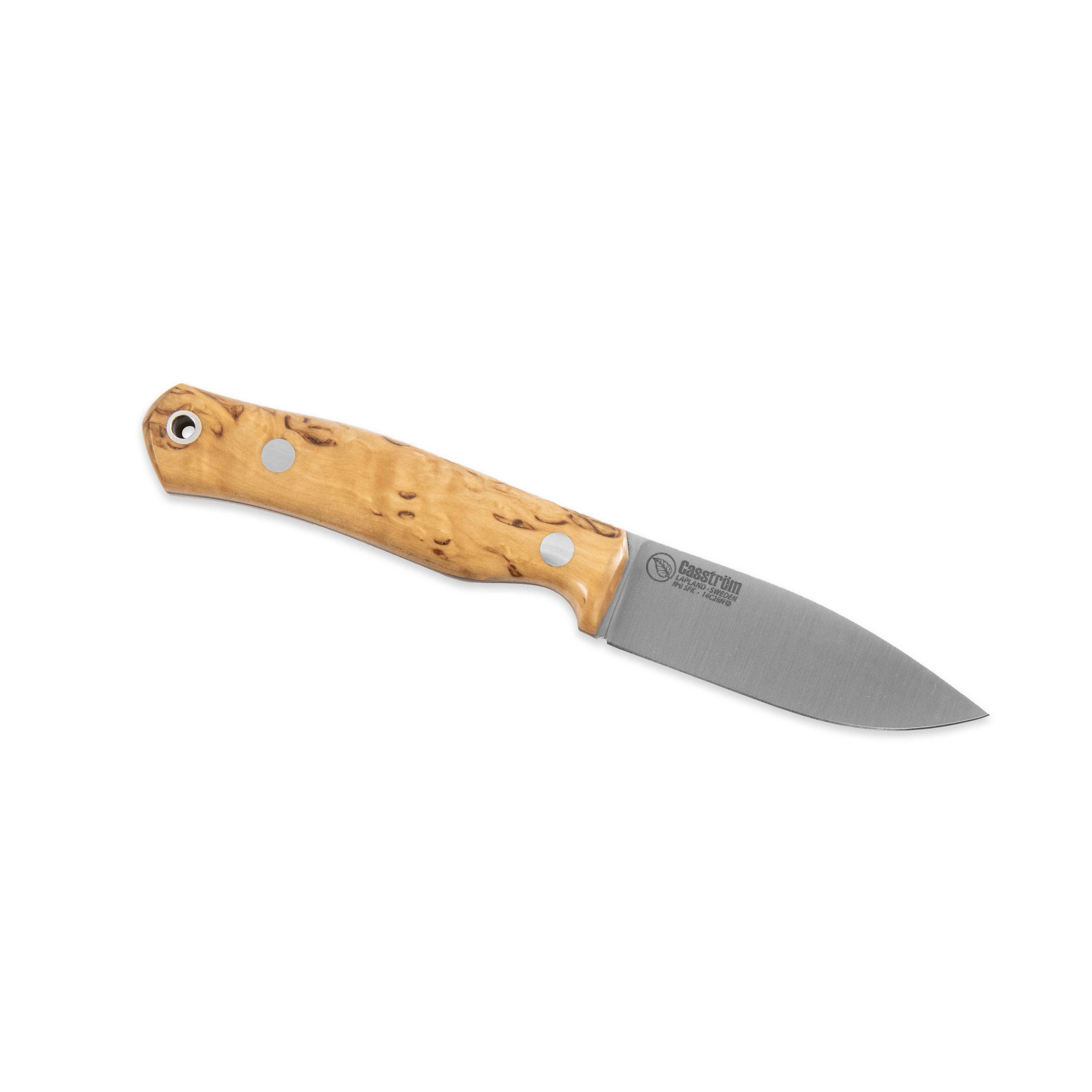 Casstrom No. 8 SFK, Black Micarta, Flat-ground (New Handle Options)