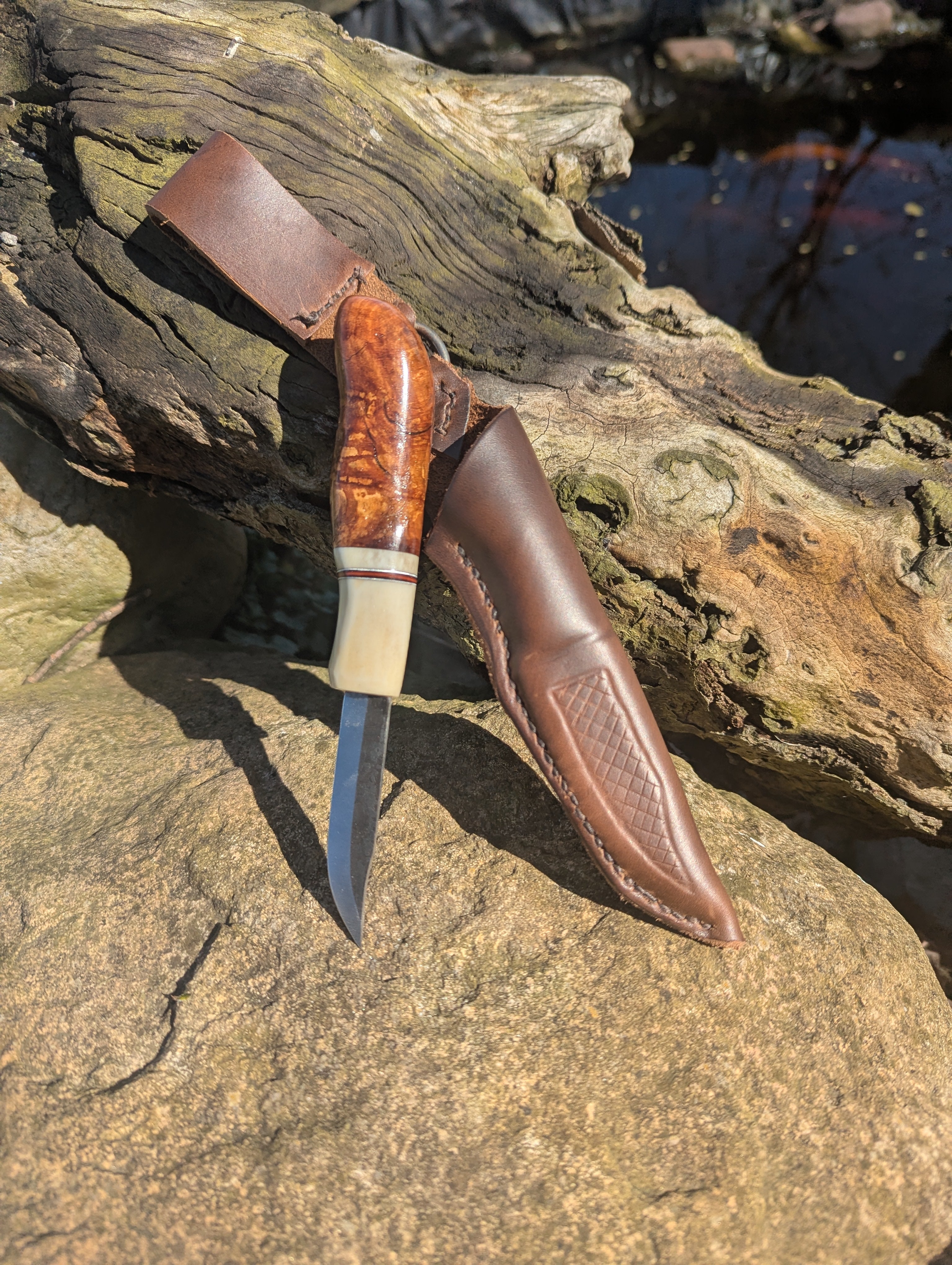 New Mountain Knives - Maple Burl Puukko #6