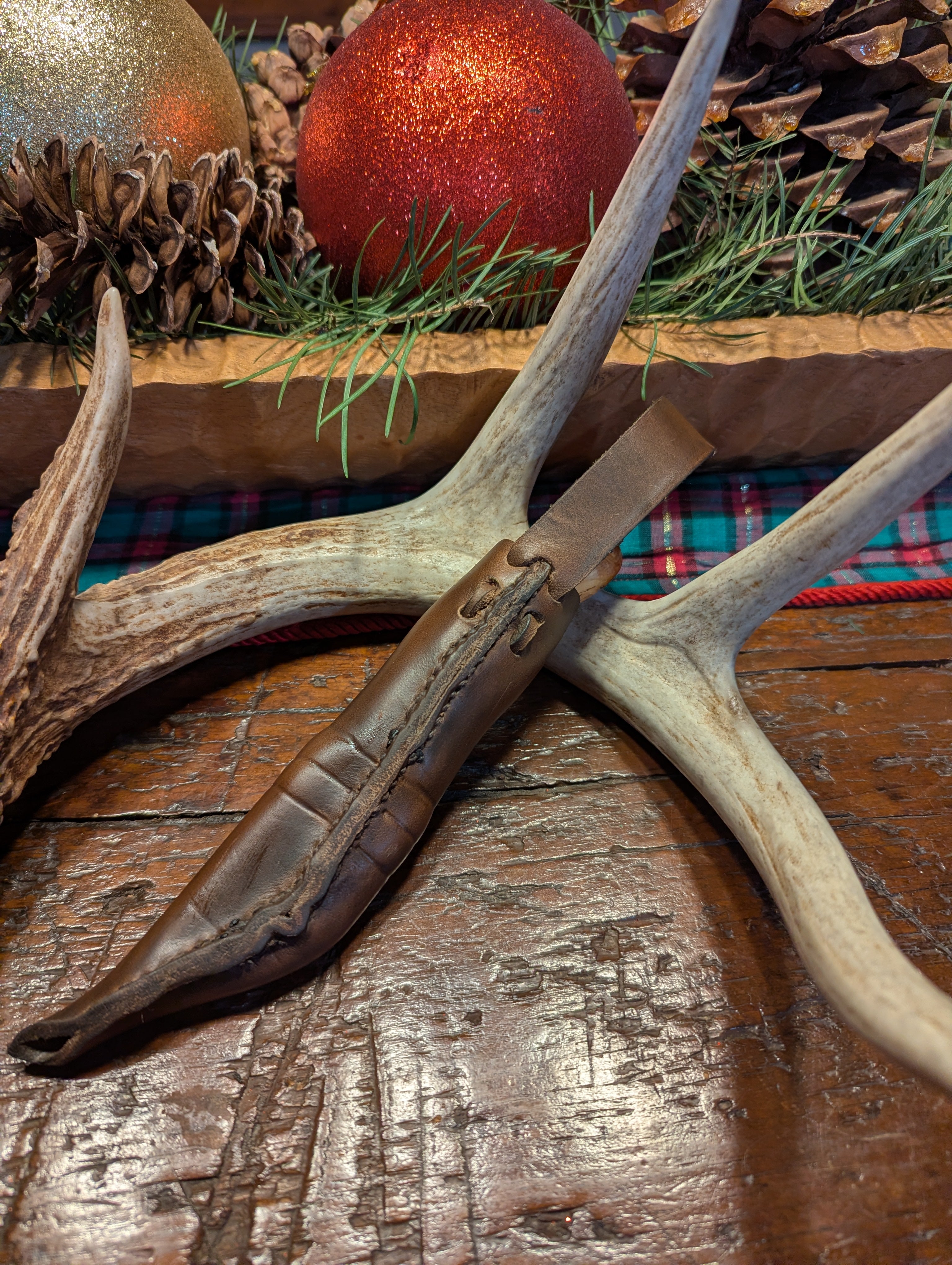 New Mountain Knives - Birch burl and reindeer antler #15
