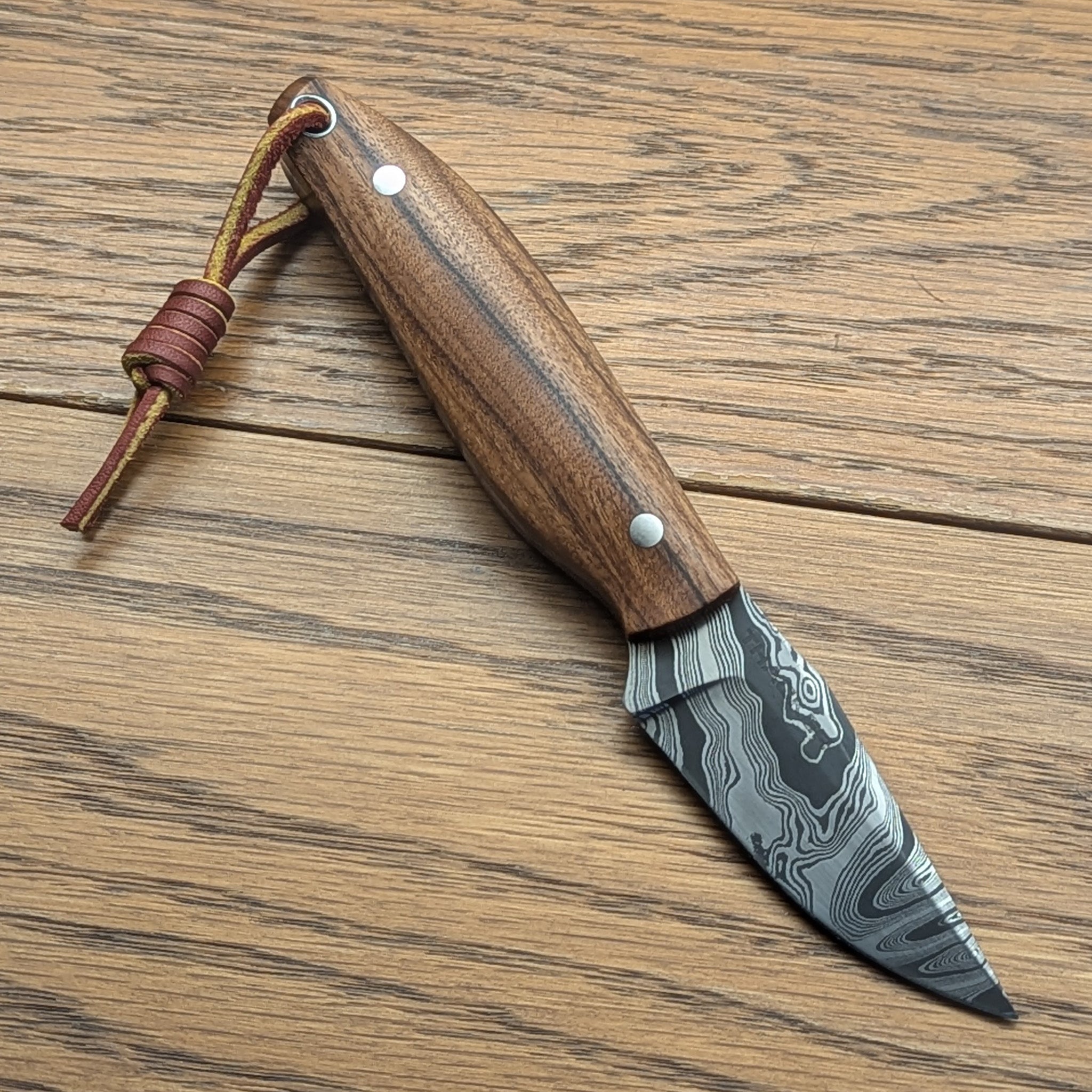 Thacker Knives #21 Twist Damascus EDC