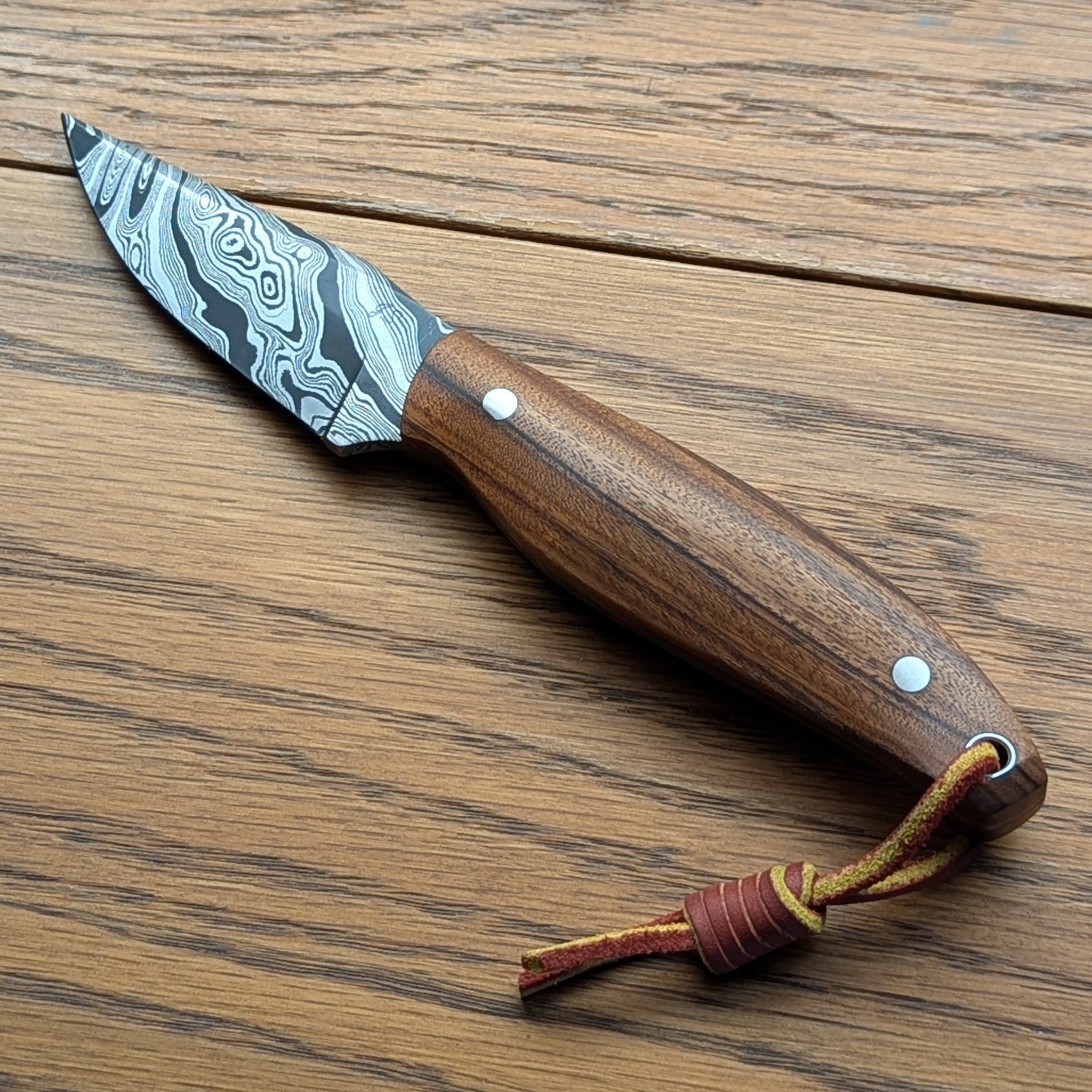 Thacker Knives #21 Twist Damascus EDC