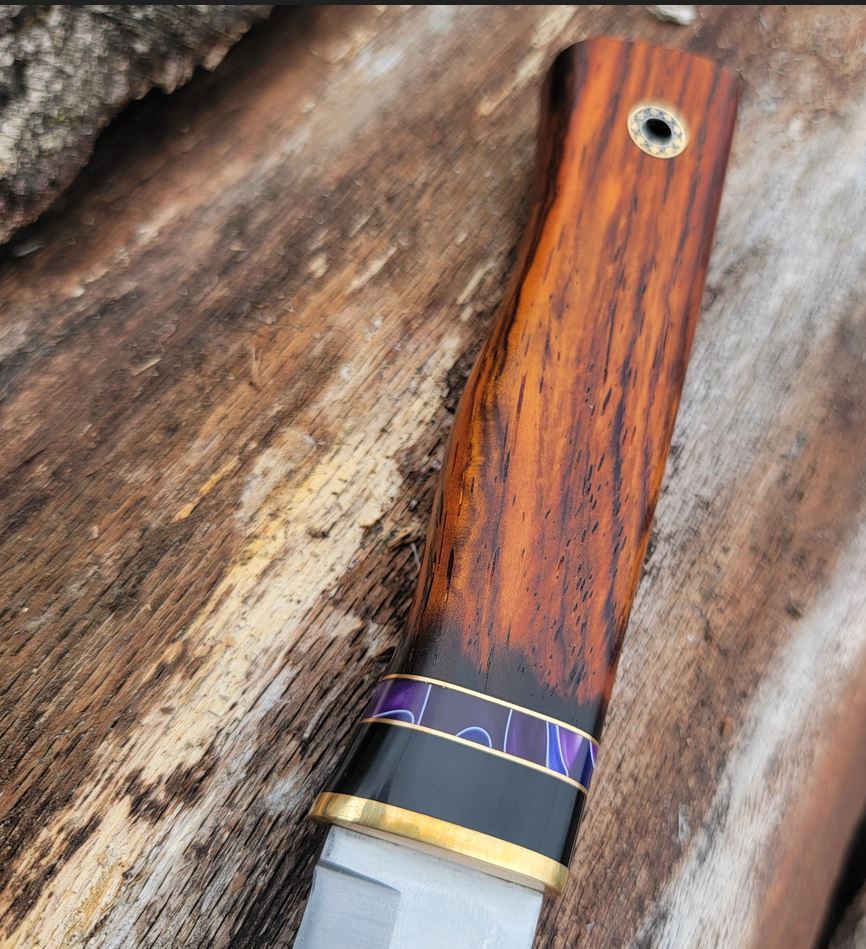 Pete's Custom Knives - Little Leuku - Cocobolo #18
