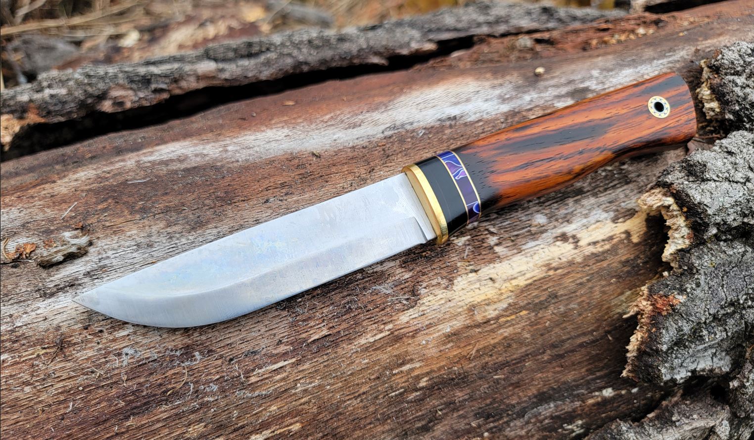 Pete's Custom Knives - Little Leuku - Cocobolo #18