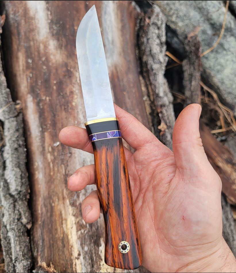 Pete's Custom Knives - Little Leuku - Cocobolo #18