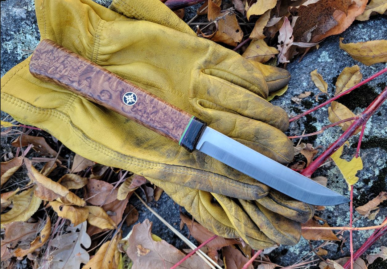 Pete's Custom Knives - 125mm Nordic Karelian Birch Puukko #11