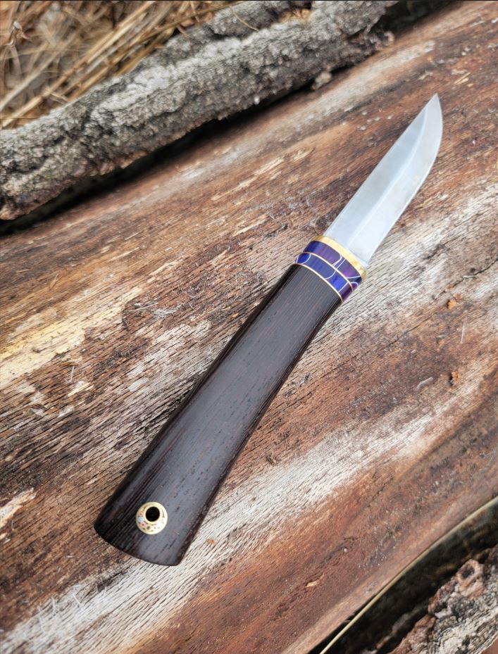 Pete's Custom Knives - Small EDC/Carving Wenge Puukko #9