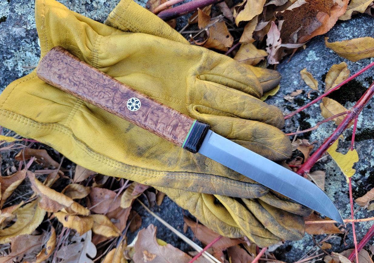 Pete's Custom Knives - 125mm Nordic Karelian Birch Puukko #11