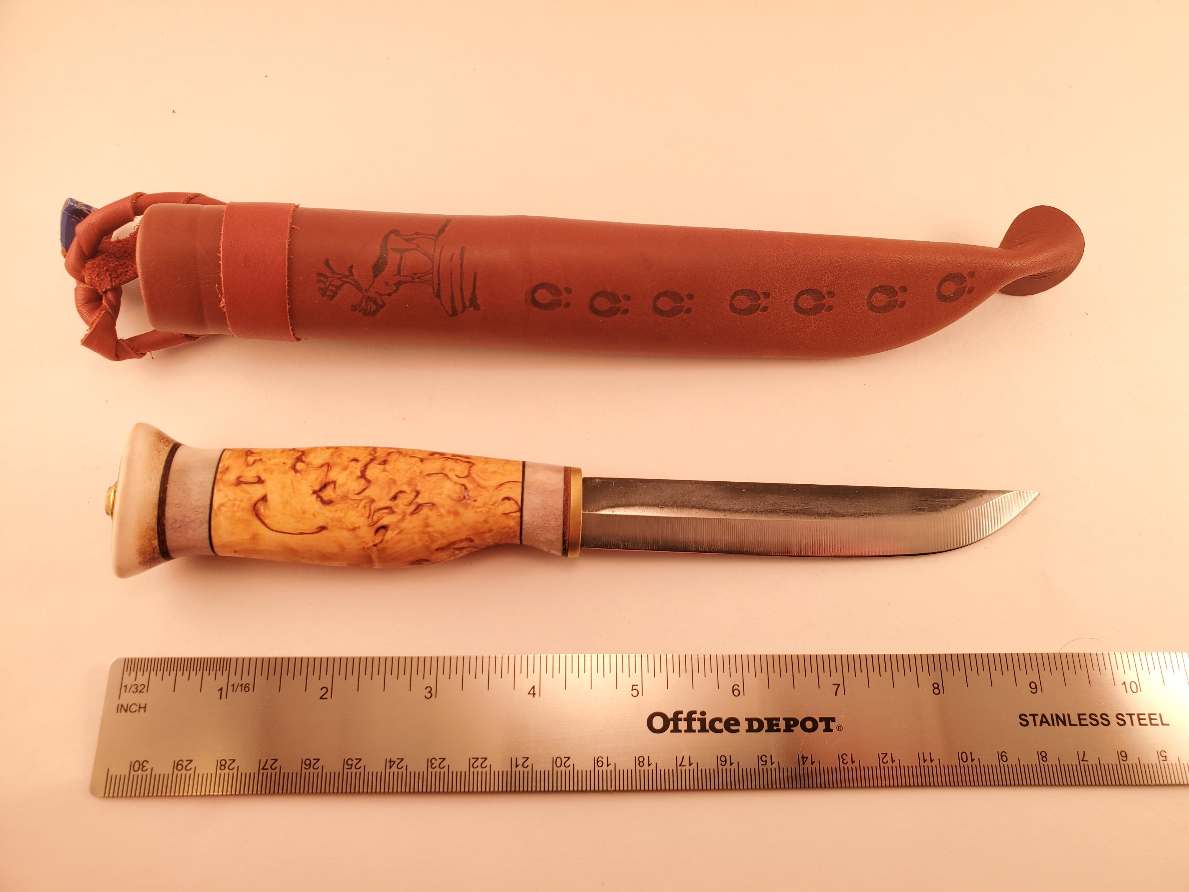 Wood Jewel Carving Knife Bushcraft Outdoor Hunting Puukko