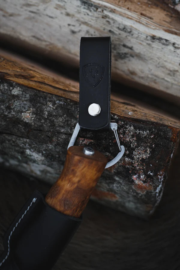 Leather Knife Sheath W/ Belt Clip